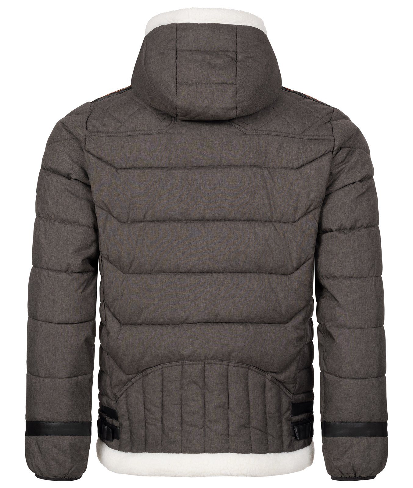 Geo Norway Winterjacke Herren Winterjacke Teddyfell-Kapuze