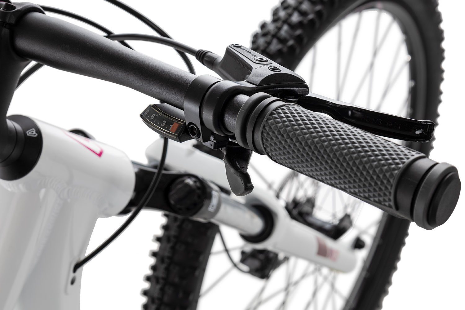 Axess Shimano MTB-Hardtail 2022, Mountainbike Schaltwerk, DOREE weiß 24 white/red/purple Kettenschaltung, RD-TX800-8 Gang Tourney