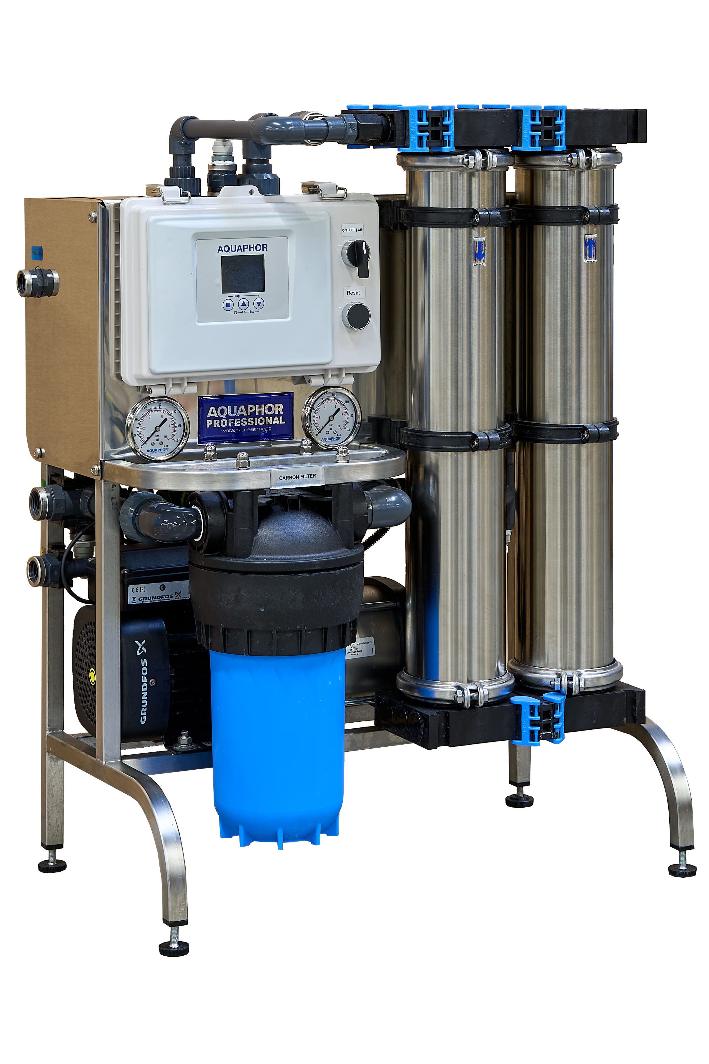 Aquintos Wasseraufbereitung Osmoseanlage Umkehrosmose-Anlage APRO-300-SST, für Umkehrosmose, Edelstahlausführung