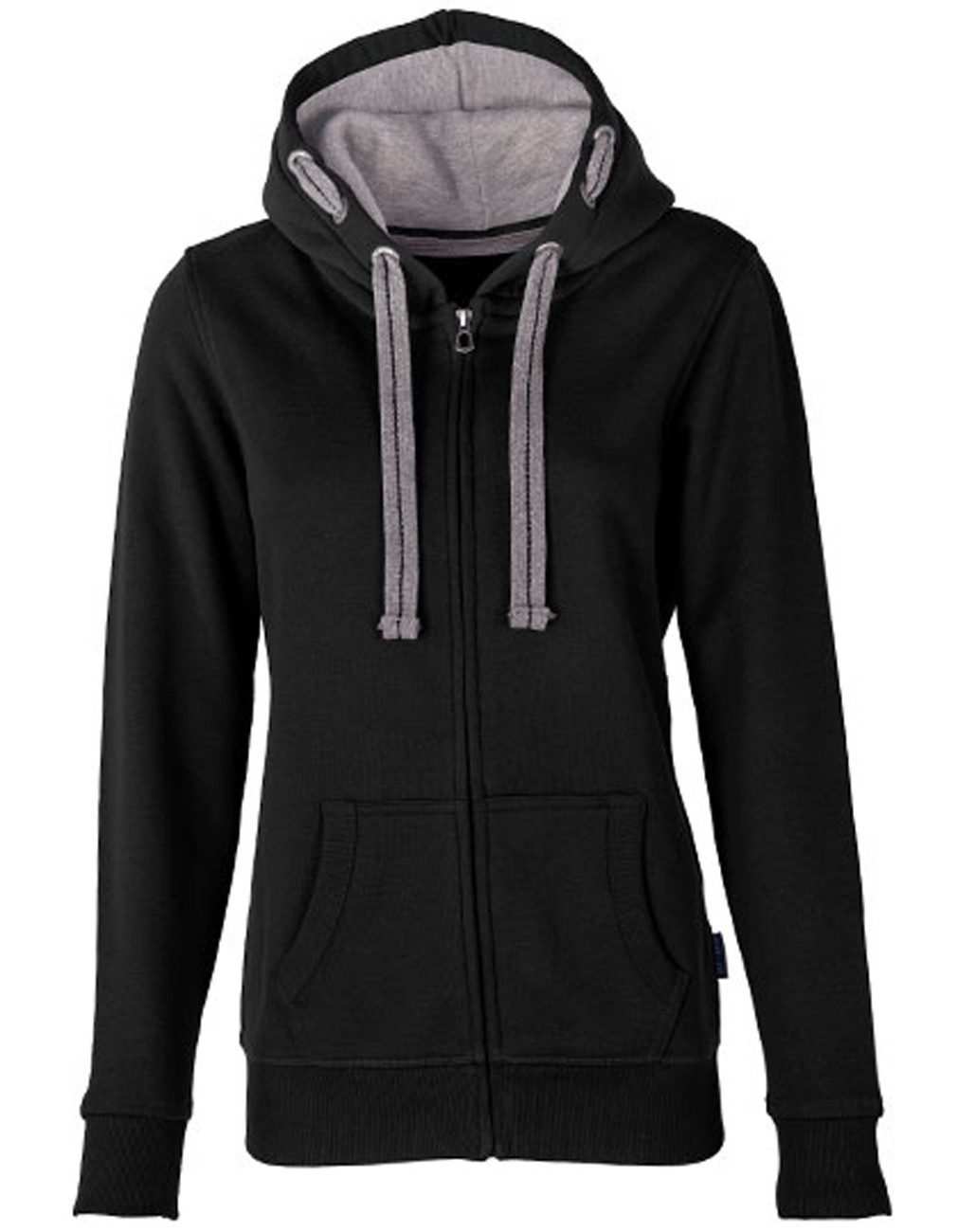 HRM Kapuzensweatjacke Frauen Sweatjacke mit Kapuze / Kapuzensweater mit Rei günstig online kaufen