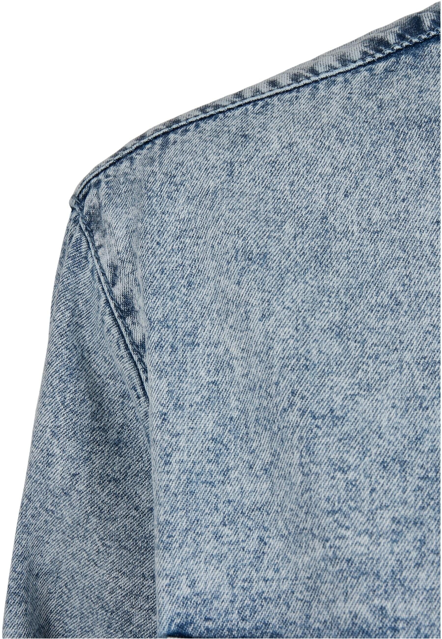 Klassische skyblue Bluse Oversized URBAN Damen washed Shirt Denim Ladies CLASSICS acid light