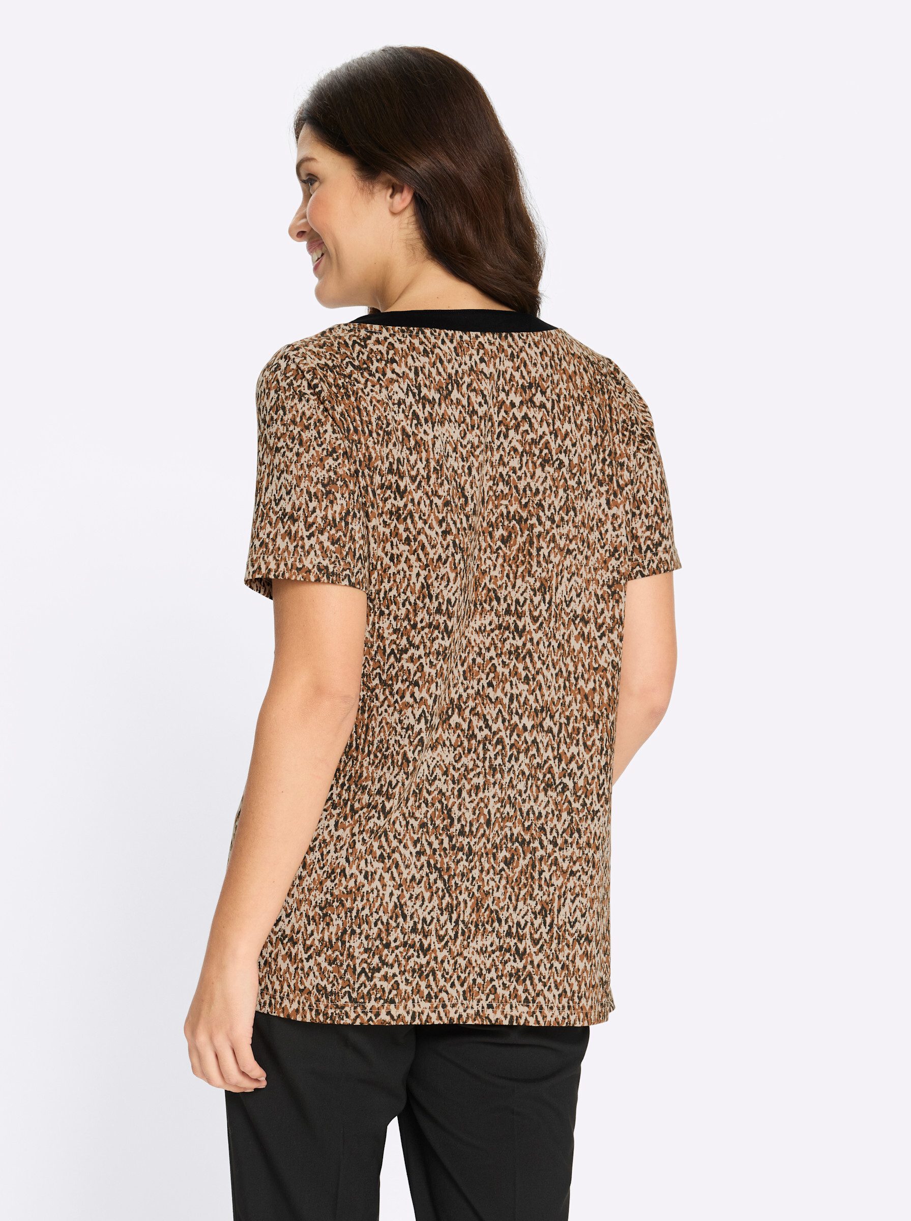 Sieh an! T-Shirt Longshirt Kurzarm günstig online kaufen