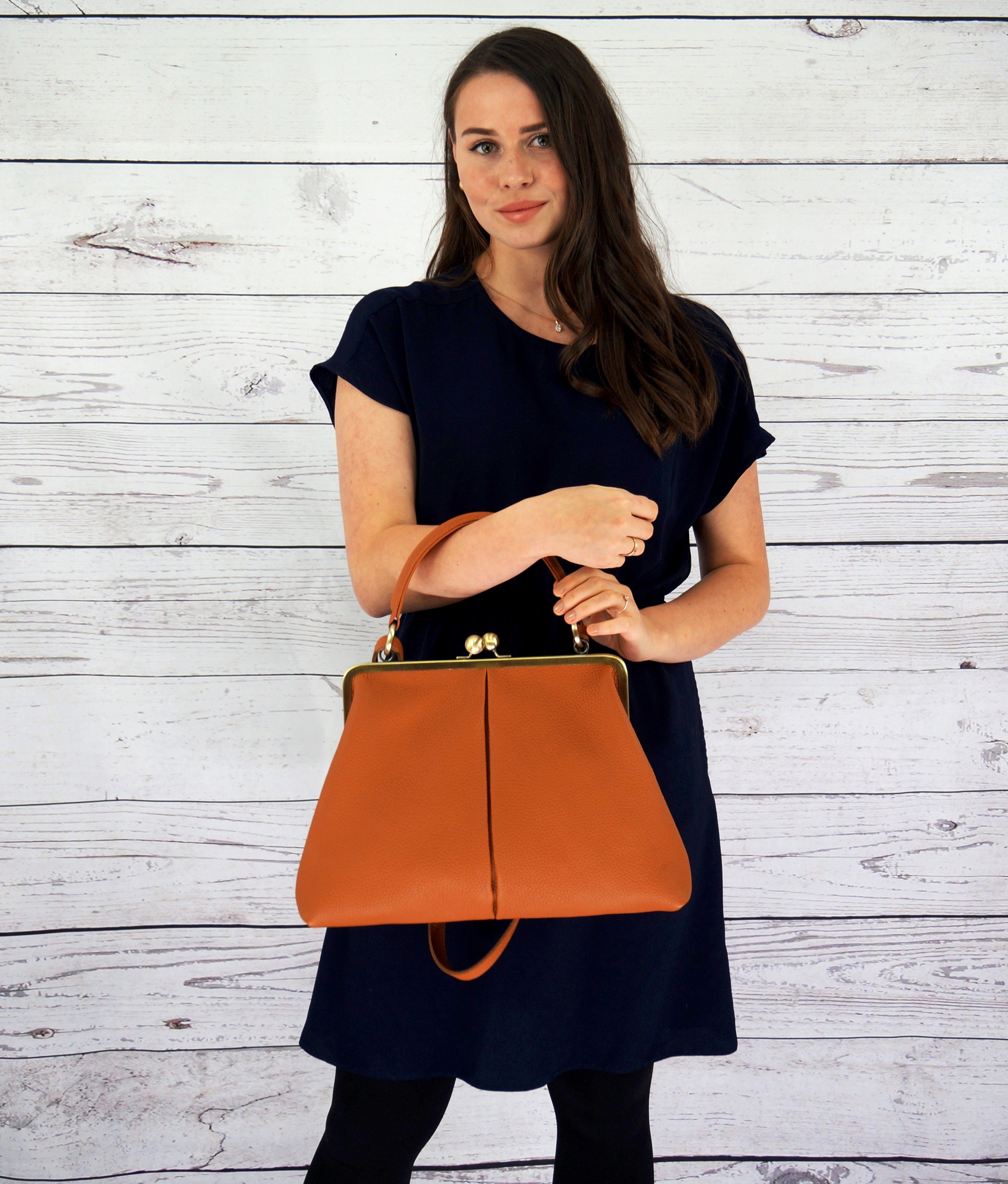 Henkeltasche Damentasche "Olivia" Henkeltasche, Schultertasche, Vintage, Retro