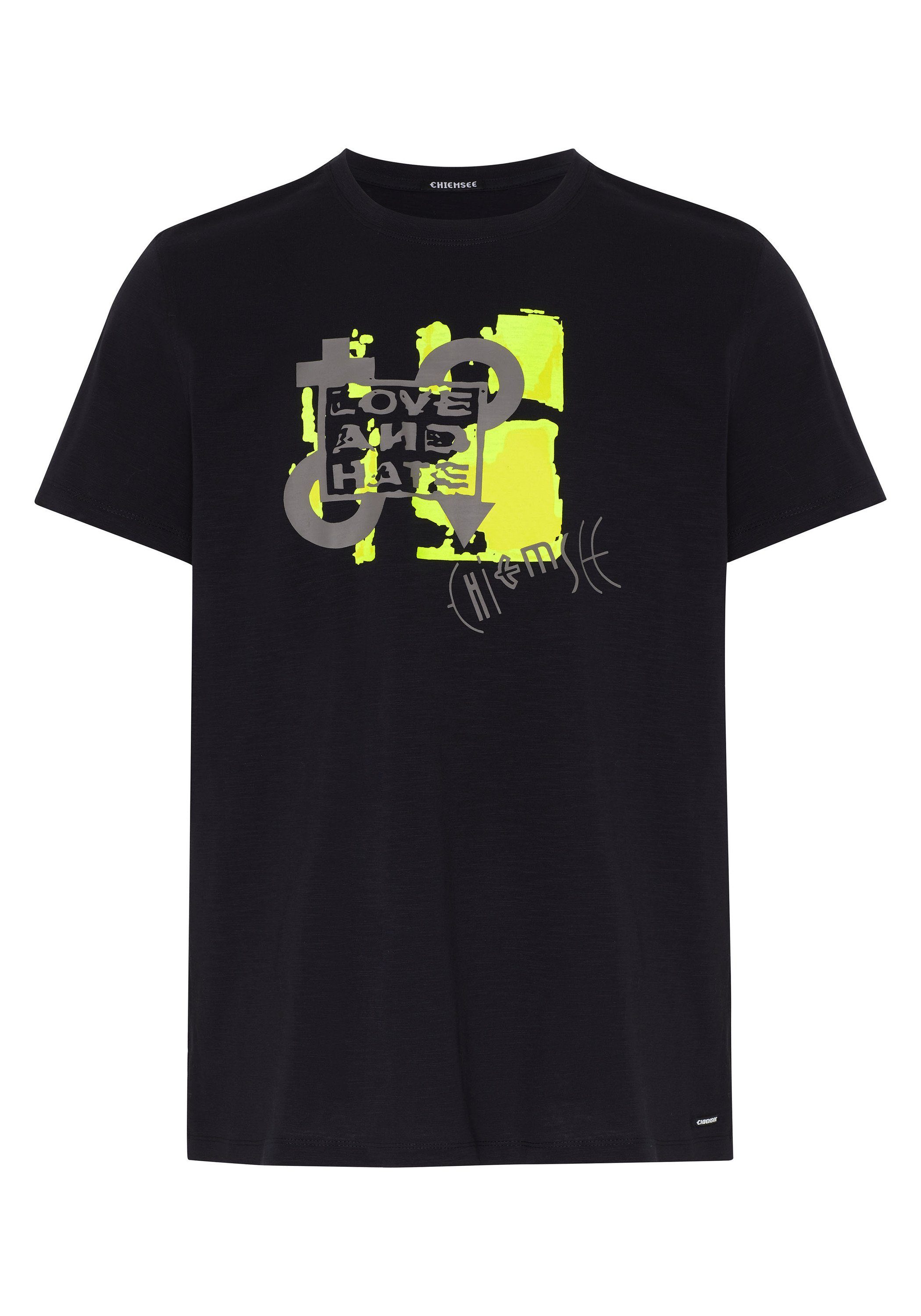 Chiemsee Print-Shirt T-Shirt Deep Black