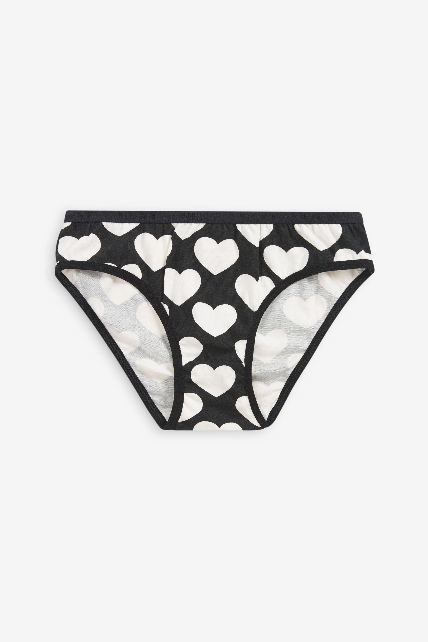 5er-Pack Sternen, Next Heart mit und (5-St) Bikinislip Punkten Pink/Black/White Bikini-Slips