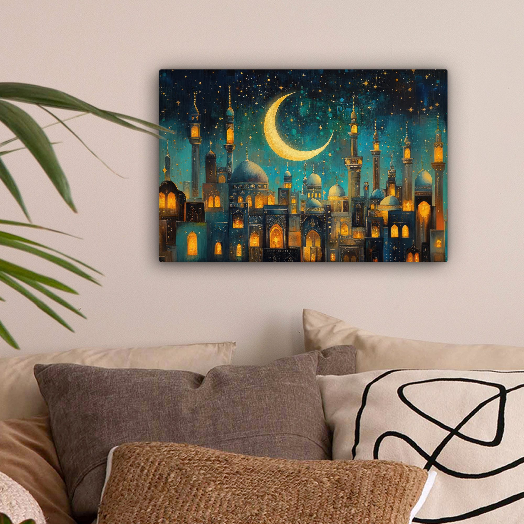 OneMillionCanvasses® Leinwandbild Islamisch - Moschee - Ramadan - Islam, Fo günstig online kaufen
