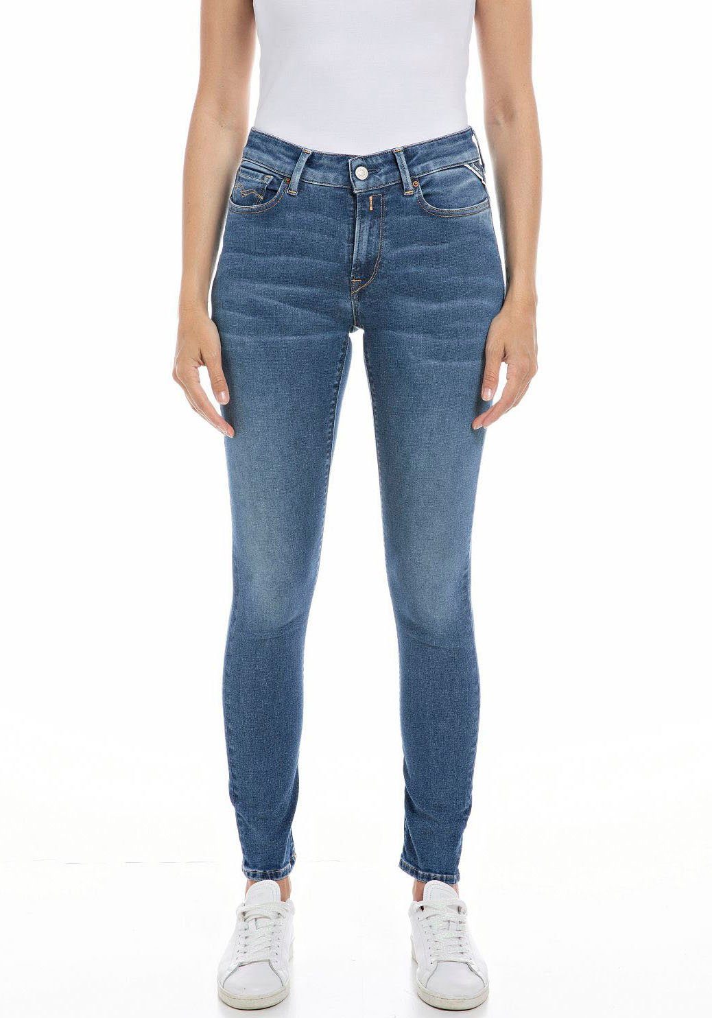 Replay Skinny-fit-Jeans Luzien medium blue
