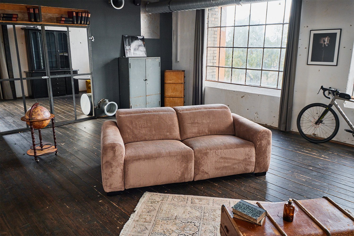 KAWOLA 3-Sitzer Relaxfunktion, versch. und Sofa Farben mit FINN, Bezüge