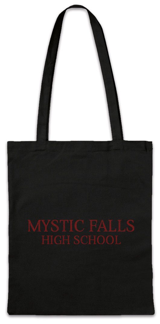 Beuteltasche Mystic Falls High School Stofftasche Vampire Schule School Vampir Sign