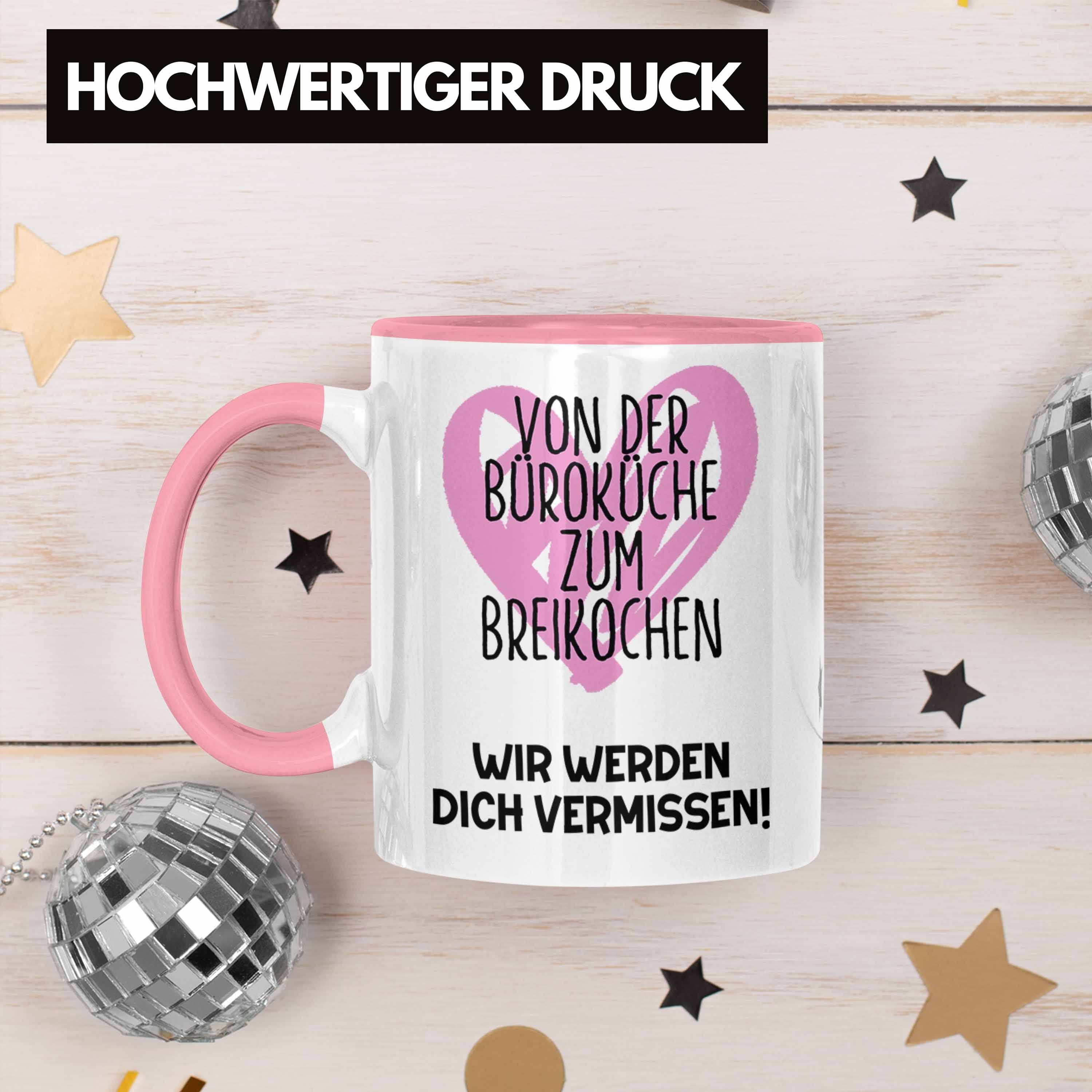 Trendation Abschieds Mama Tasse Werdende Mutterschutz Abschied Tasse Rosa Geschenk Kollegin