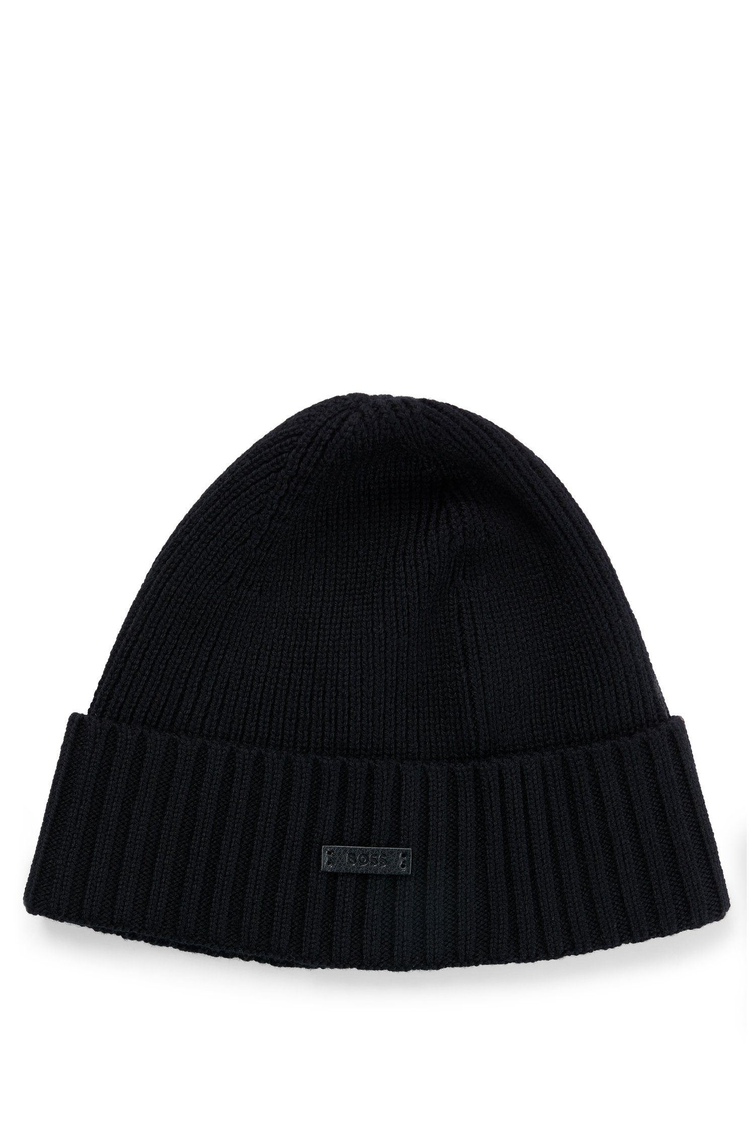 BOSS Beanie Fati aus Rippenstrick, unisex