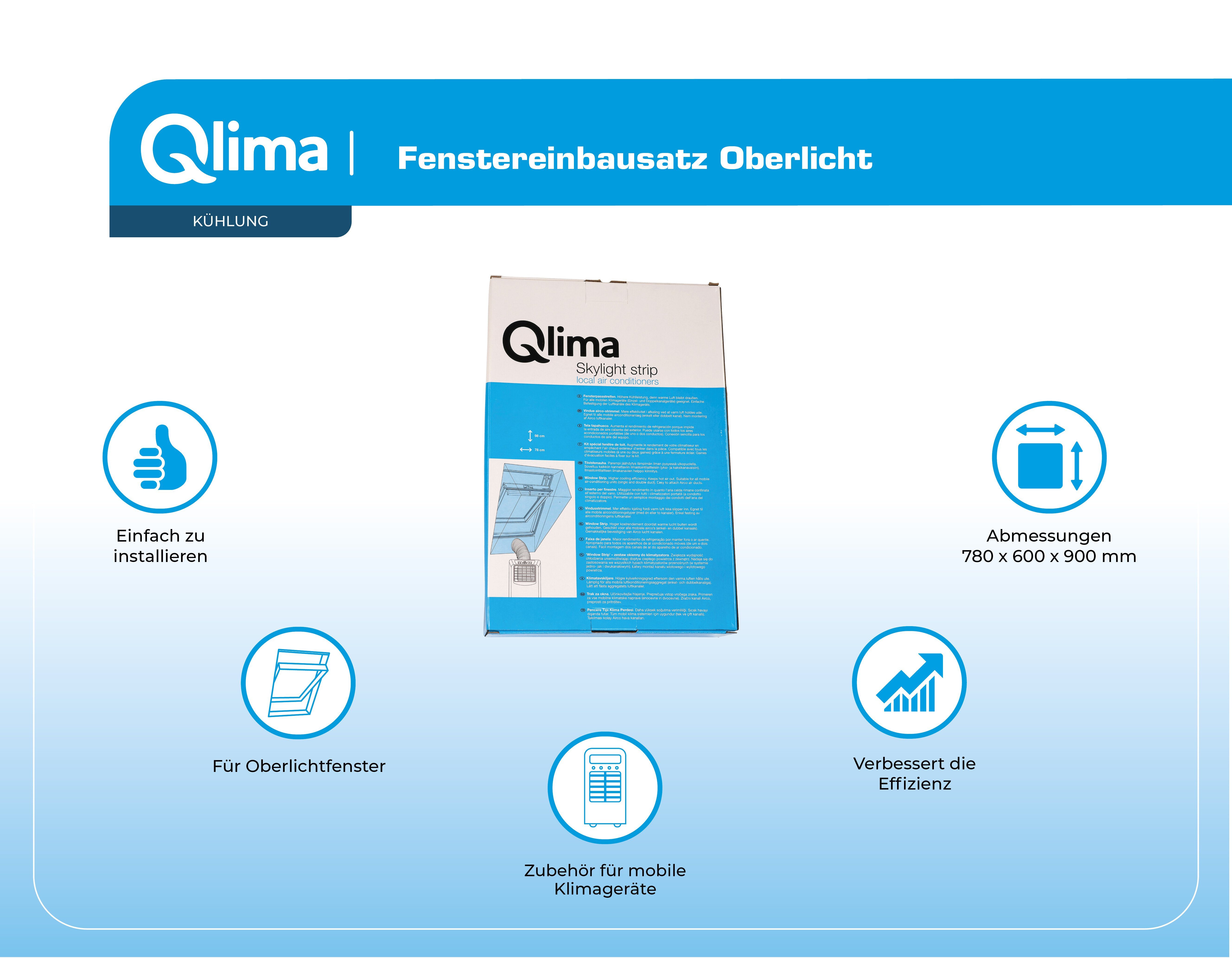 Luftentfeuchter-Nachfüllpack Klimageräte mobile für Fensterabdichtung Qlima Qlima 01 WKR