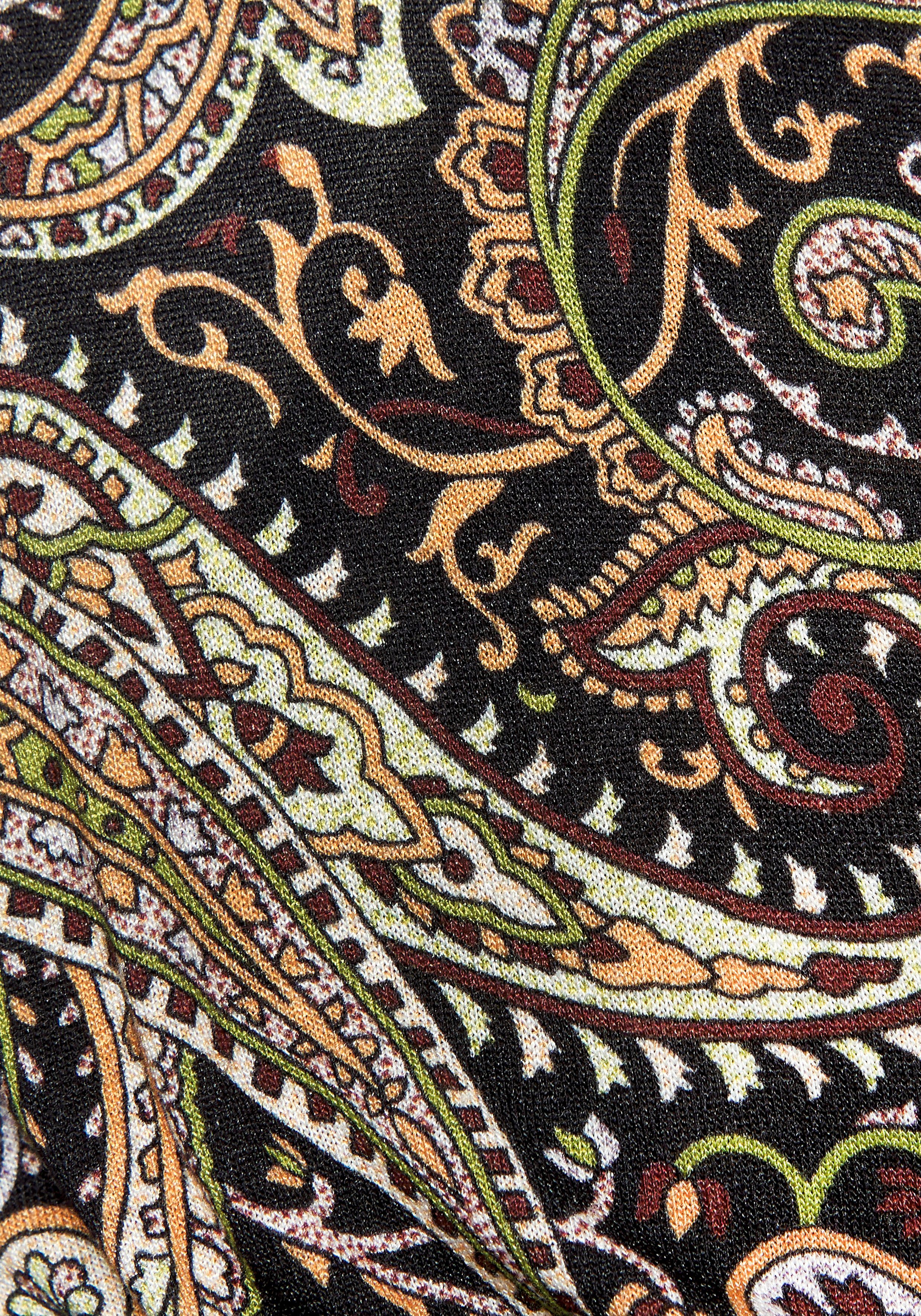 LASCANA Maxikleid mit Paisleydruck aus weicher Viskoseware Elegantes Sommerkleid, Strandkleid, langes Druckkleid, Viskosekleid
