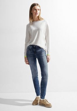 Cecil Slim-fit-Jeans Vicky Authentic in mittelblauer Waschung