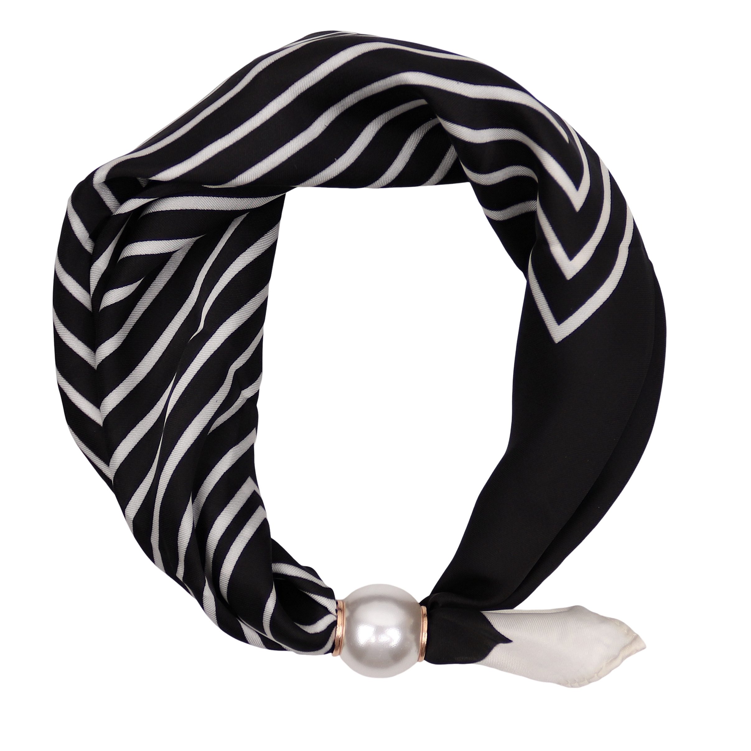 MIRROSI Nickituch Schmales Halstuch mit magnetischem Clip, Damen Halstuch deal für Frühling,Sommer, Herbst – Bild 2 von 4