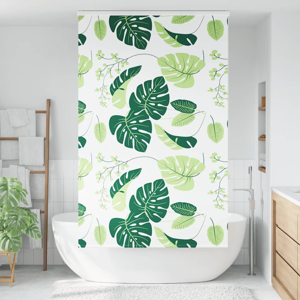 vidaXL Duschvorhang 120 x 240 cm Duschrollo mit Kassette 120x240 cm wasserfestes PEVA Mate Breite 0 cm