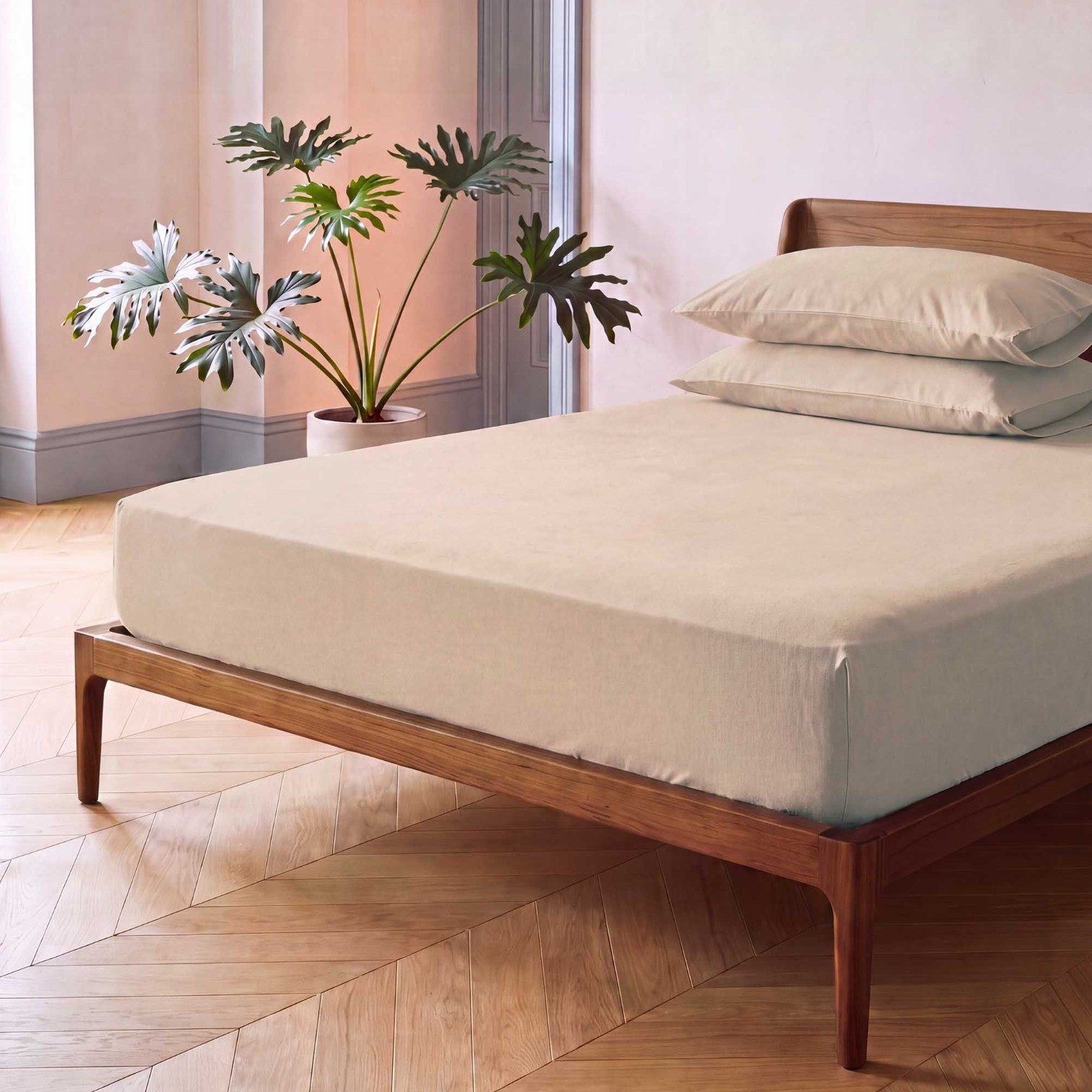 Essenza Spannbettlaken Fine Organic Jersey von Essenza, 95% Bio-Baumwolle, 5% Elasthan, Gummizug: Ja