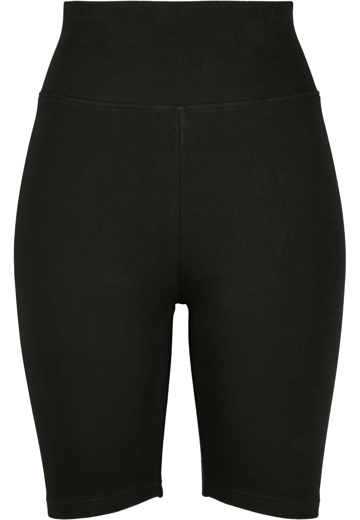 URBAN CLASSICS Stoffhose Damen Ladies High Waist Cycle Shorts (1-tlg) black