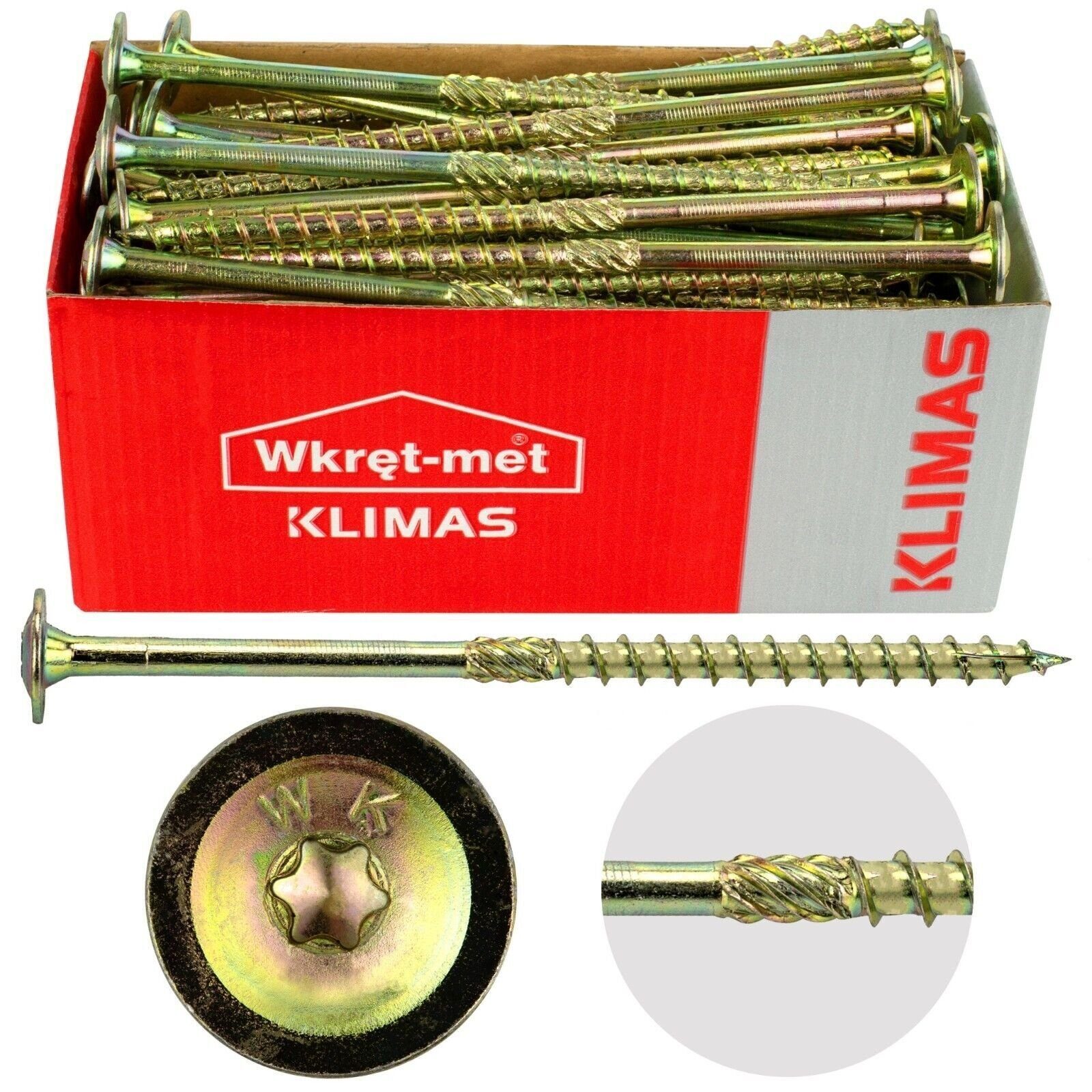 nm_trade Винты-Set Holzschrauben Sparrenschrauben Tellerkopf TX30-40 Ø6 Ø8, speziell gehärteter Stahl, MIT ZERTIFIKAT EN 14592:2008+A1:2012