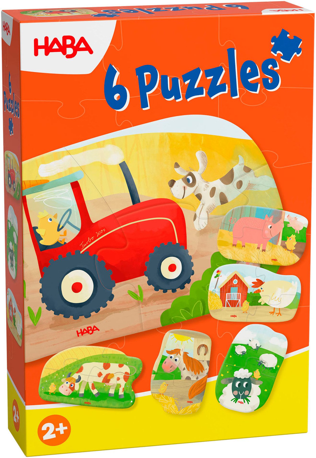 Haba Puzzle 6 erste Puzzles Bauernhof, 18 Puzzleteile günstig online kaufen