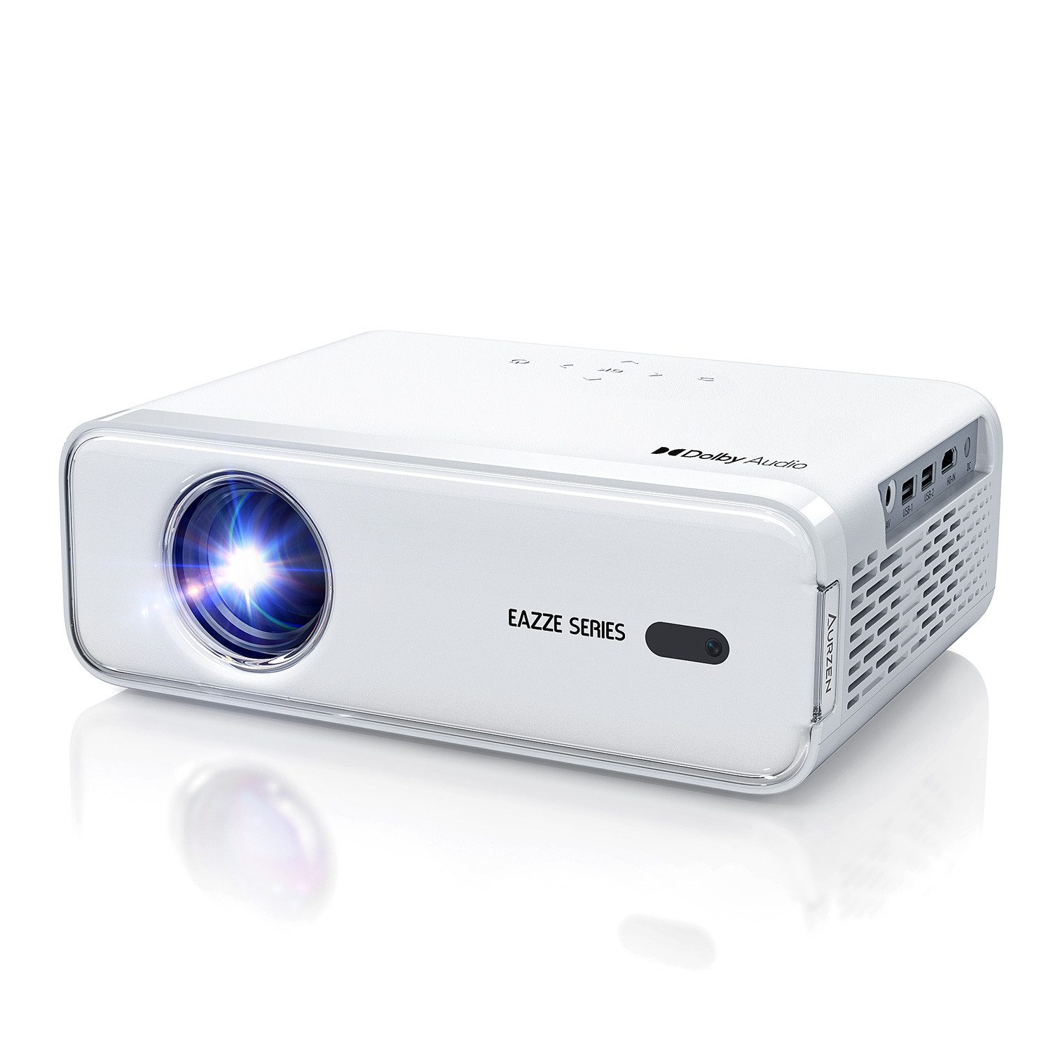 Aurzen Eazze D1 Beamer (4K px, NetfIix Officially & DoIby Audio, Autofokus & Trapezkorrektur)