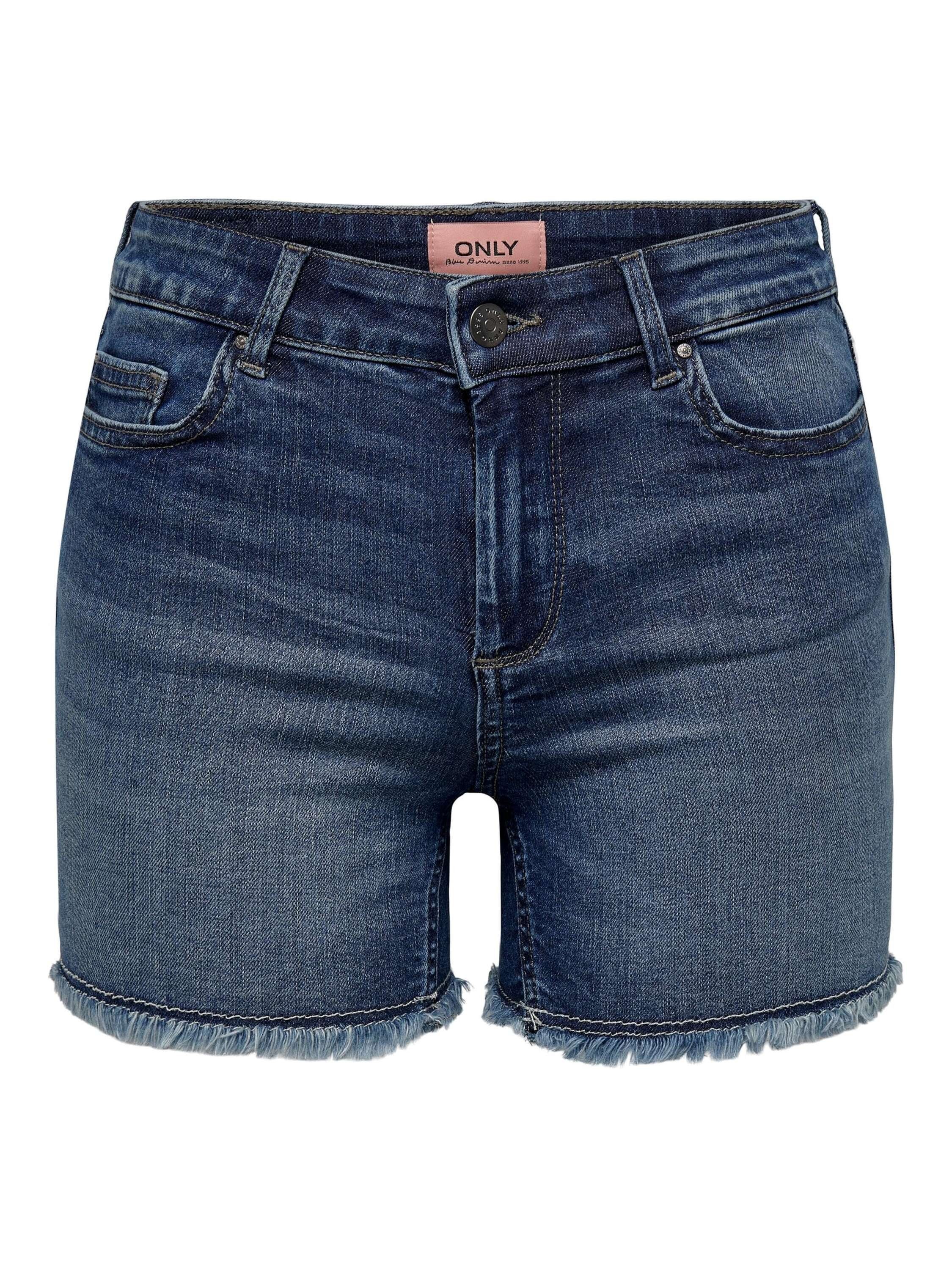 Jeansshorts ONLBLUSH – Jeansshorts mit fransigem Saum