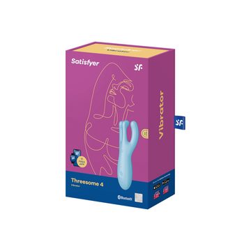 Satisfyer Auflege-Vibrator Satisfyer "Threesome 4", Auflegevibrator, 3 Motoren, mit App, 14cm, (1-tlg)