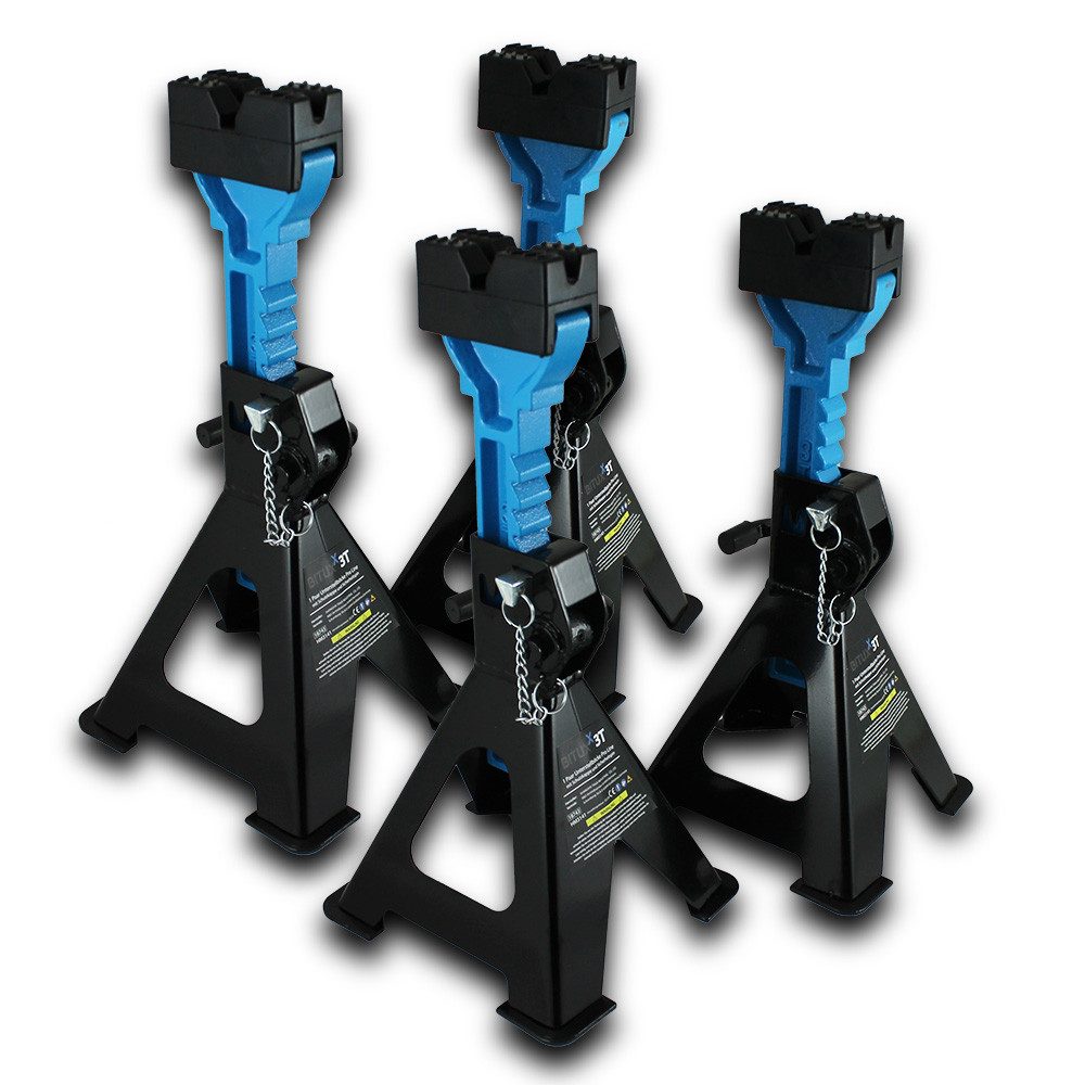 Bituxx Unterstellbock Pro Line 3000 kg, 3000 kg max. Belastbarkeit, (Spar-Set, 4-St., MS-18744)