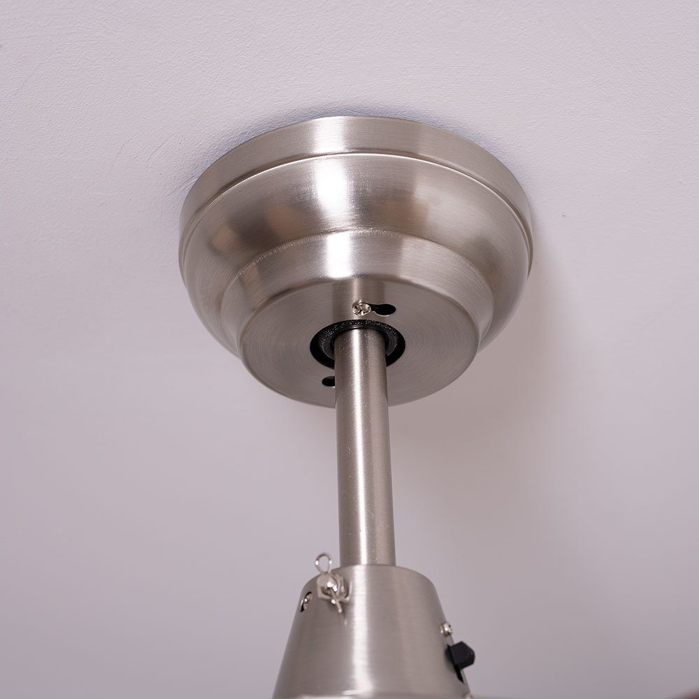 Deckenventilator, Deckenventilator mit etc-shop Fernbedienung Licht Stufen inkl. 3
