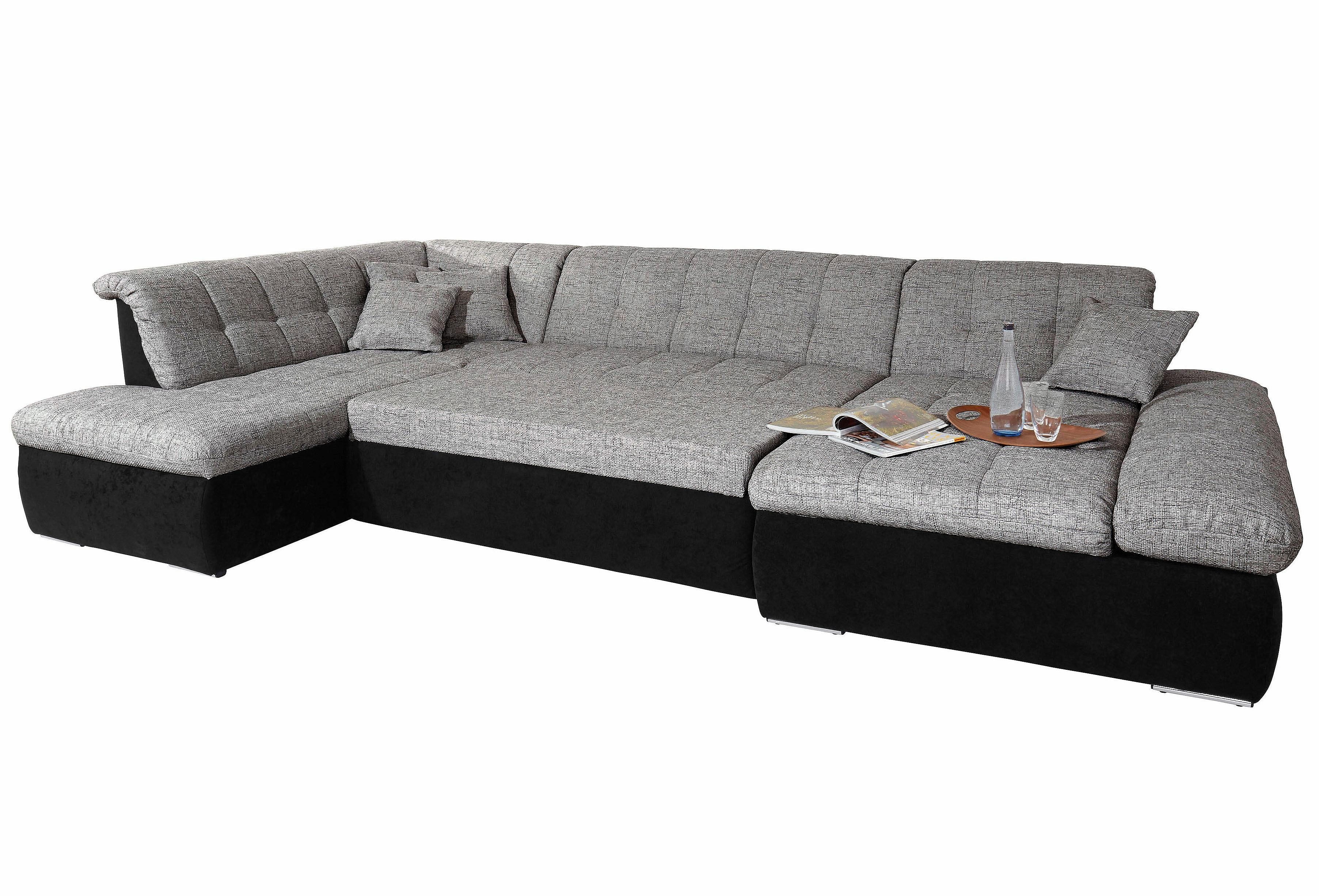 DOMO collection Wohnlandschaft Moric U-Form, auch in Cord, Breite 353cm, vi günstig online kaufen