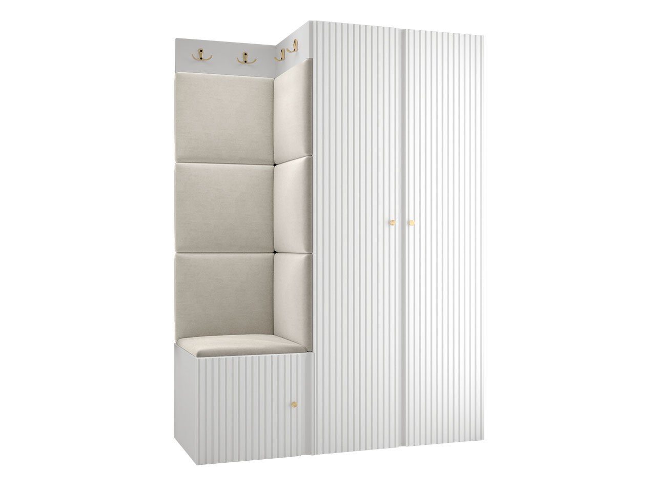 MIRJAN24 Garderoben-Set Orion Ryfel Slim XXIII, (Kleiderschrank, Schuhschra günstig online kaufen