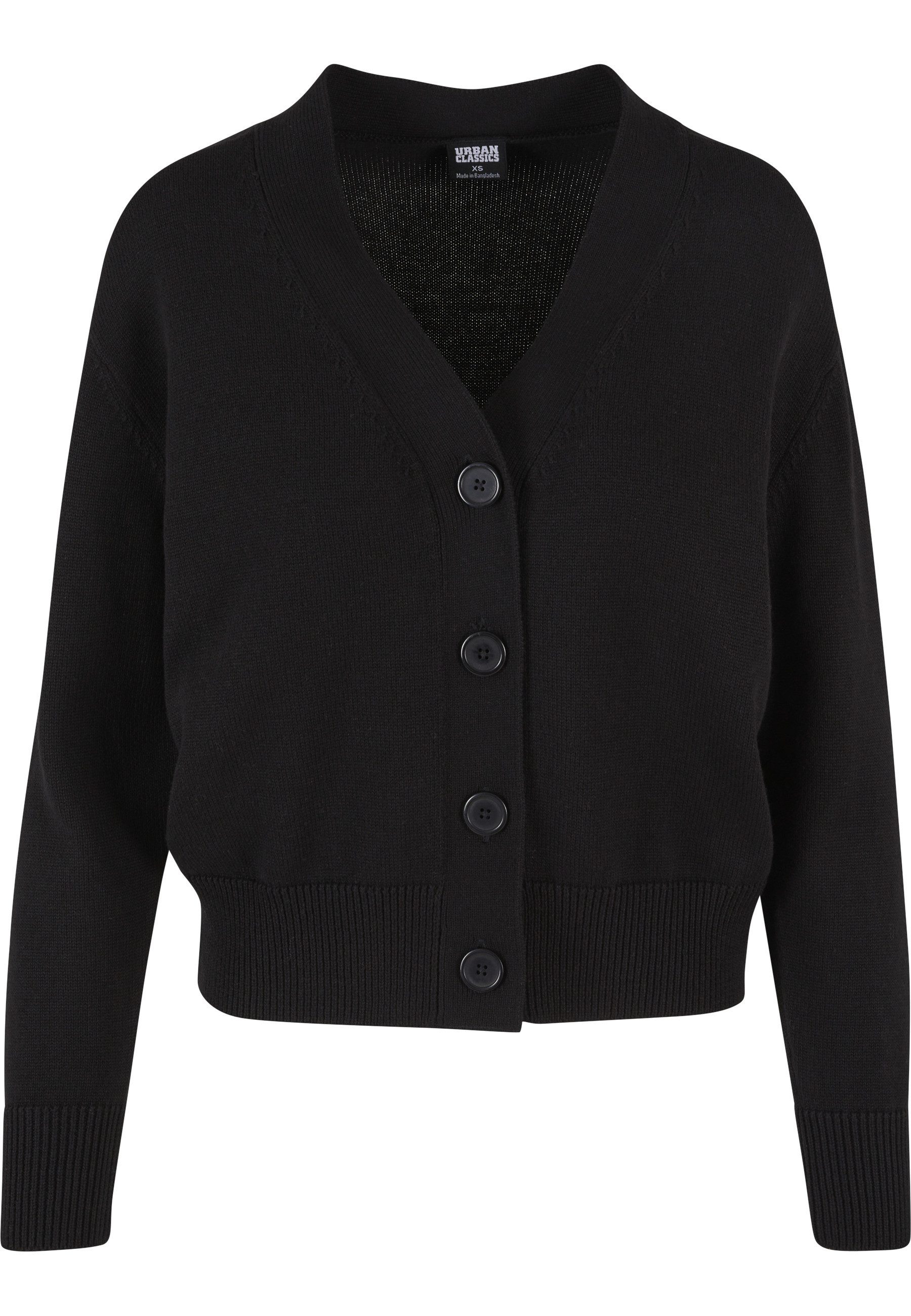 URBAN CLASSICS Strickjacke Urban Classics Damen Ladies Rib Cardigan (1-tlg)