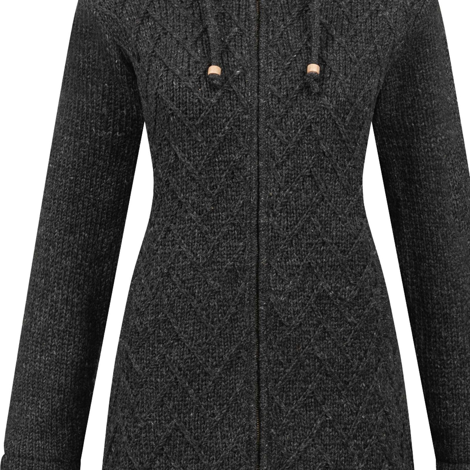 ALMHUBER Longstrickjacke ALMHUBER Damen Strickjacke Kurzmantel günstig online kaufen