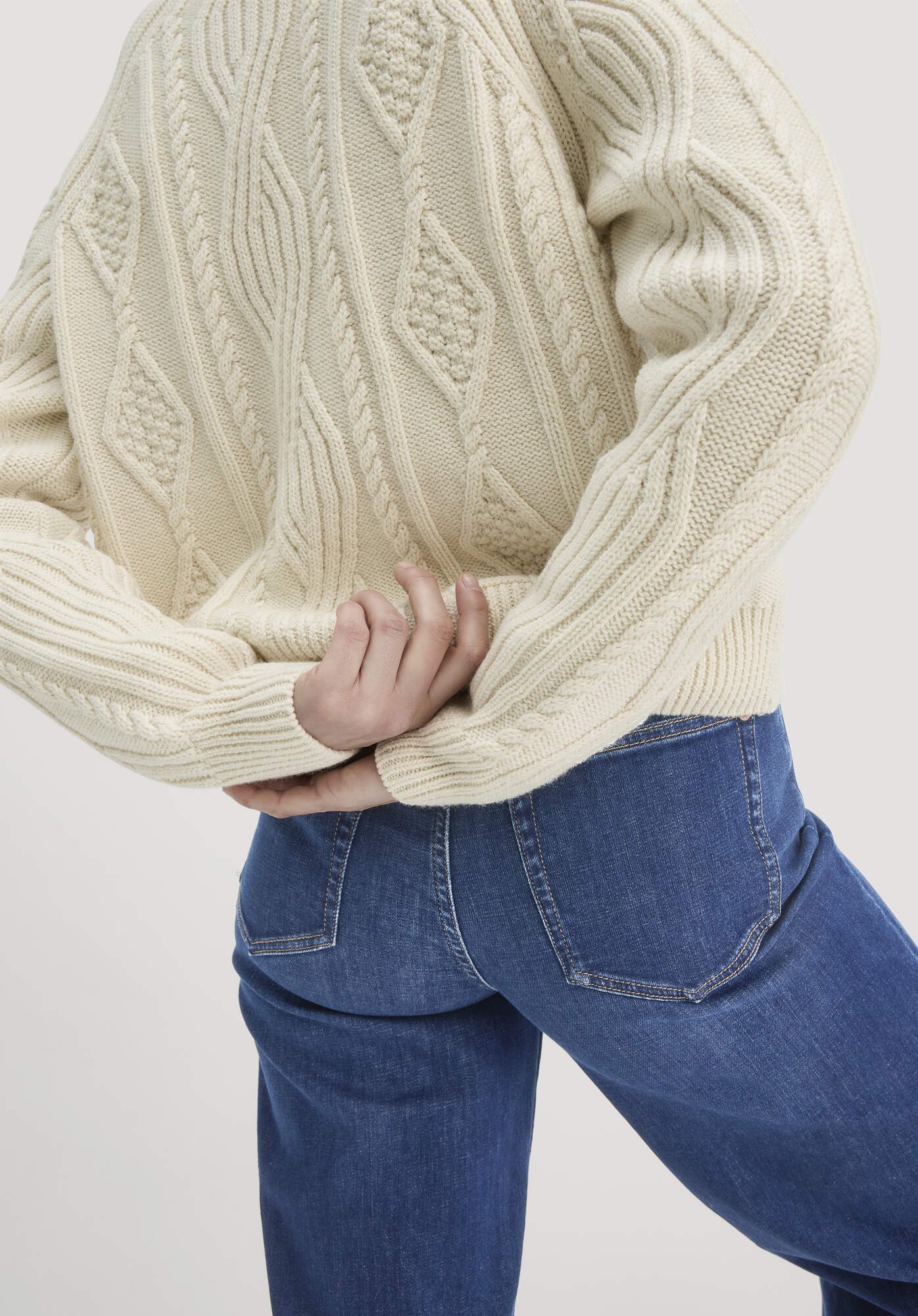 Hessnatur Strickjacke Relaxed aus Bio-Baumwolle und Bio-Schurwolle (1-tlg)