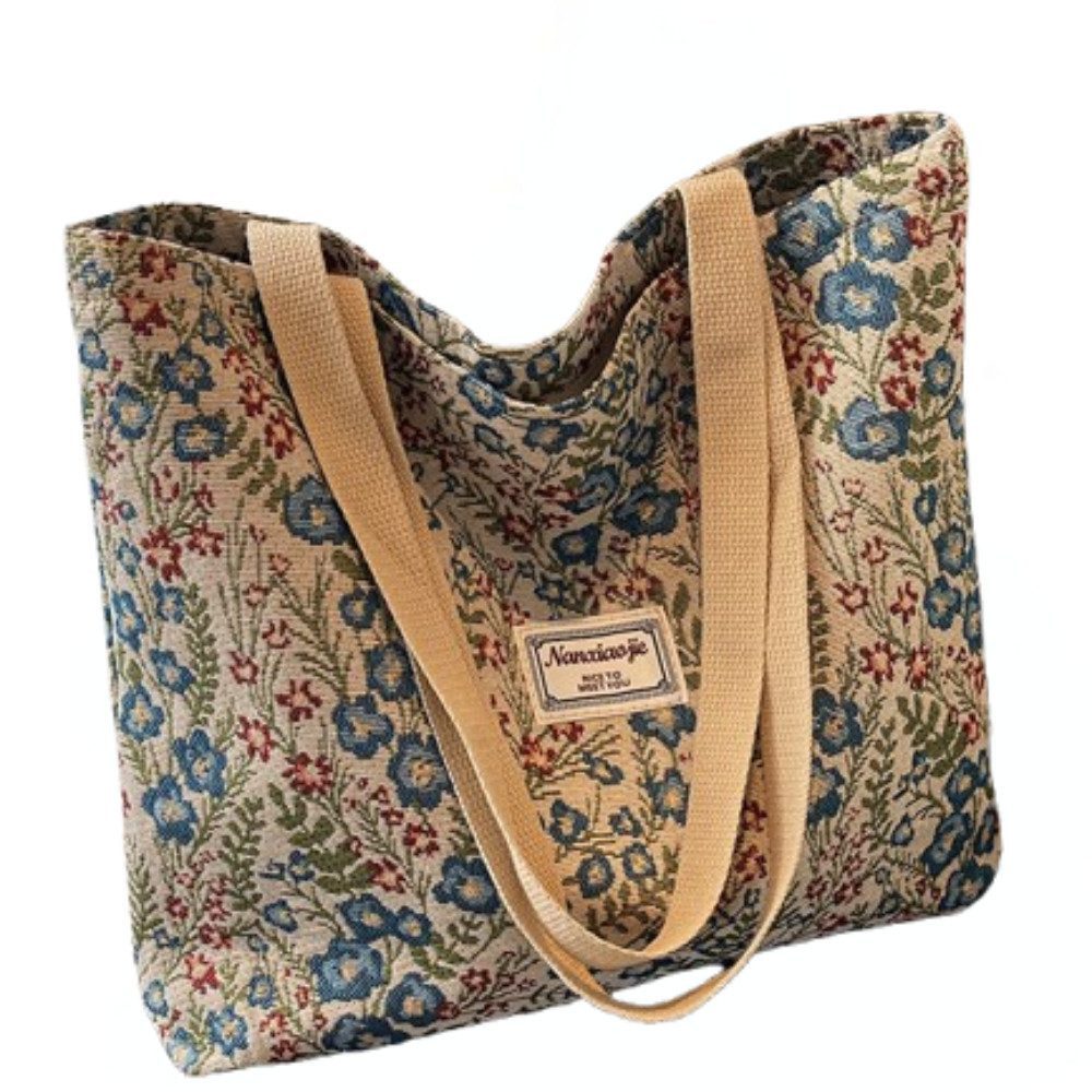 Blusmart Schultertasche Canvas-Tasche mit großem Fassungsvermögen (Schultertaschen für Damen, Handtaschen für Damen), Geeignet für den Alltag, das Büro, die Schule, Reisen und den Einkauf