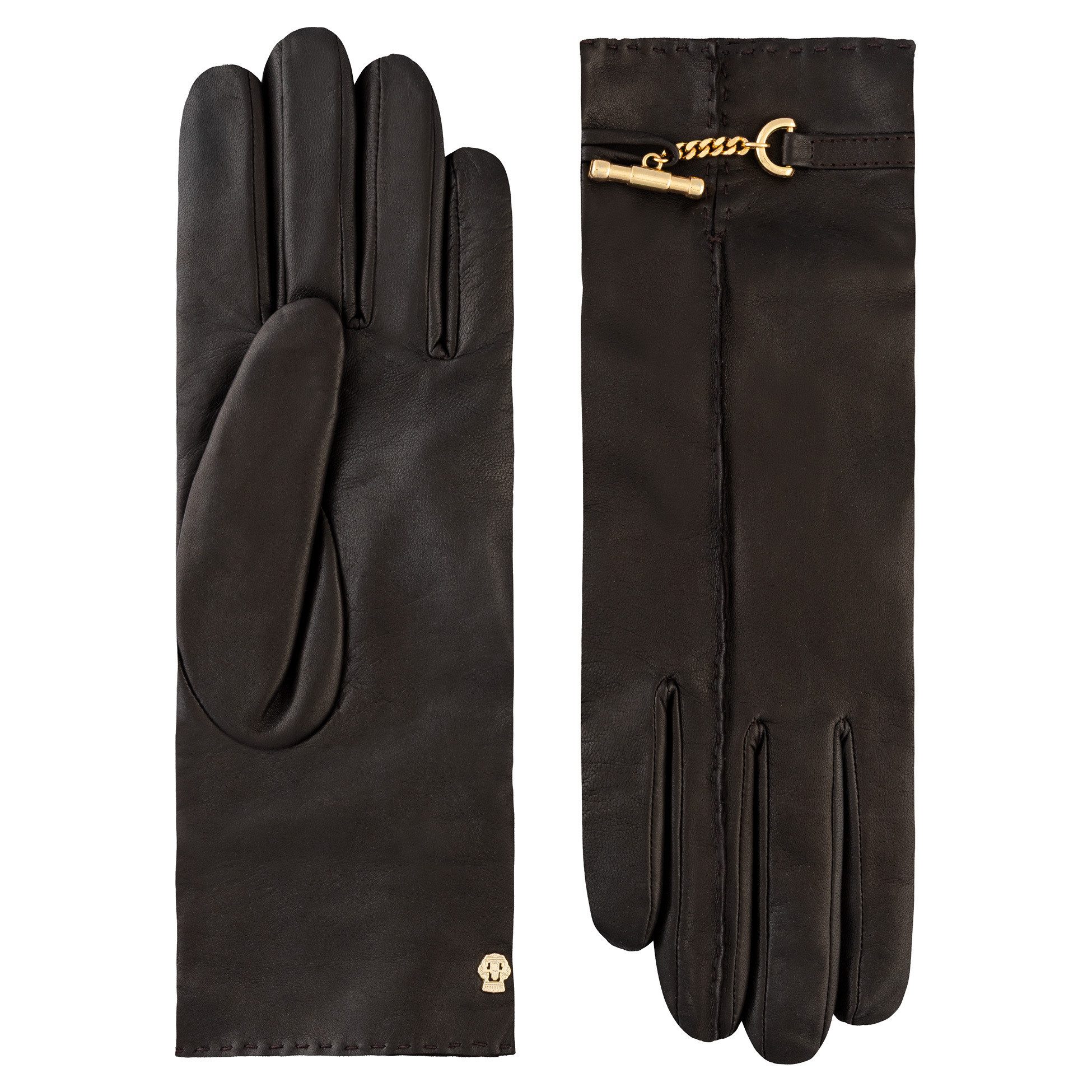Roeckl Lederhandschuhe CHEVAL Lederhandschuh mit Metall-Applikation