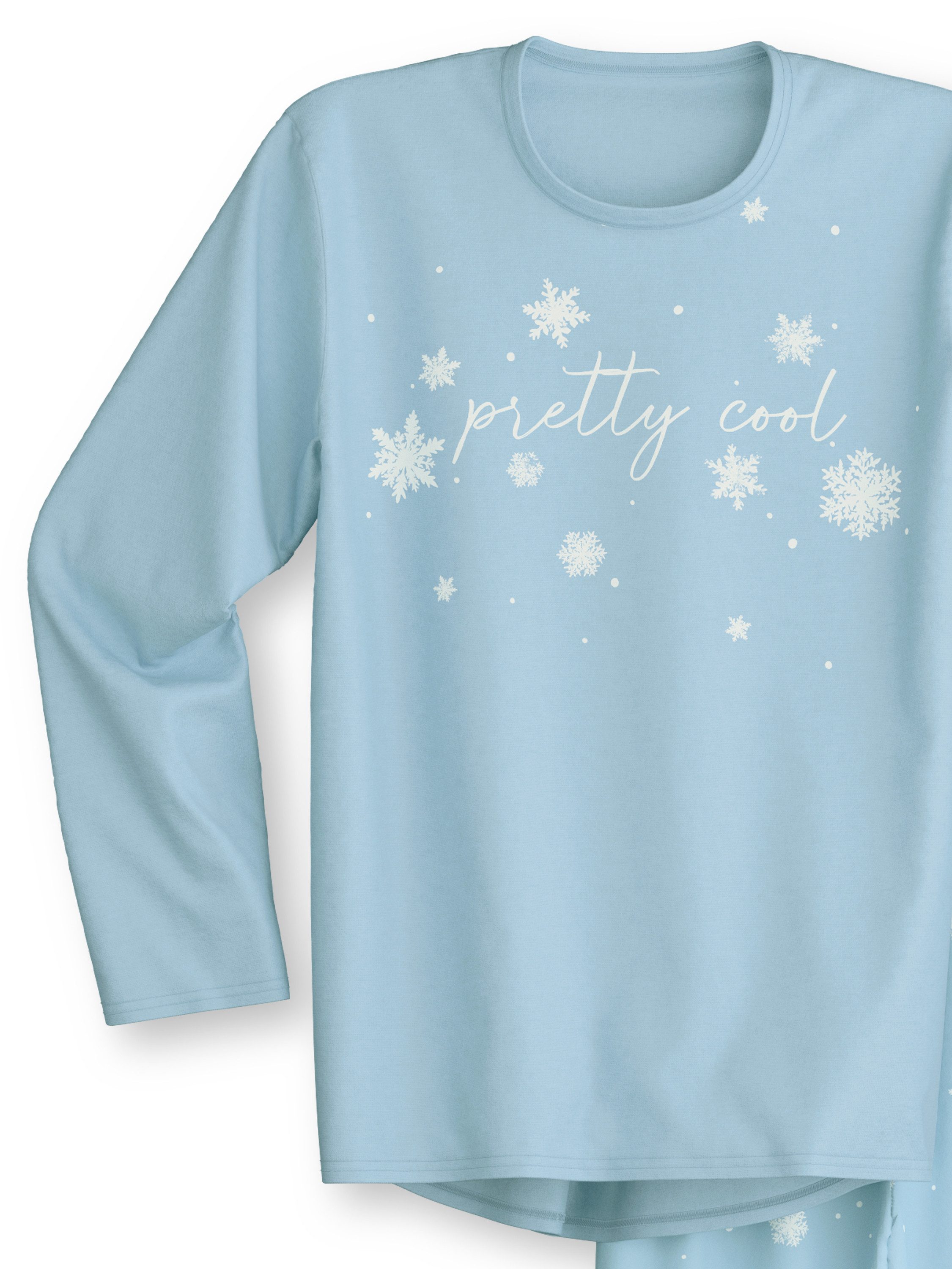 CALIDA Pyjama Kids Snowflakes Kinder (2 tlg) aus hochwertiger Baumwolle, hautfreundlich, pflegeleicht