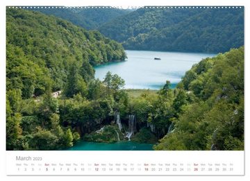 CALVENDO Wandkalender Adriatic Coast Croatia / UK-Version (Premium-Calendar 2023 DIN A2 Landscape)