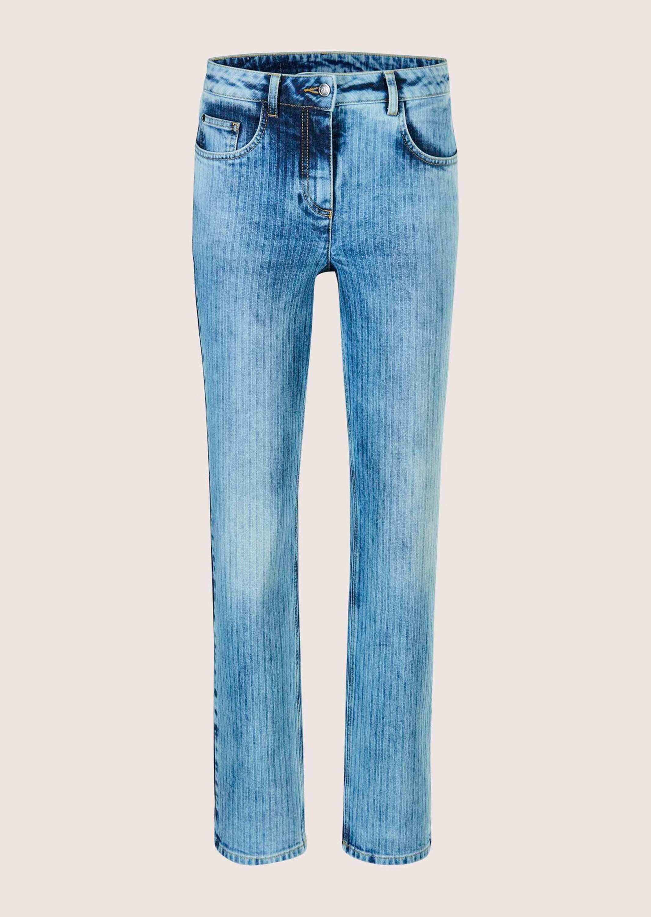 Gerade Jeans Kurzgröße: High Waist Five-Pocket-Jeans