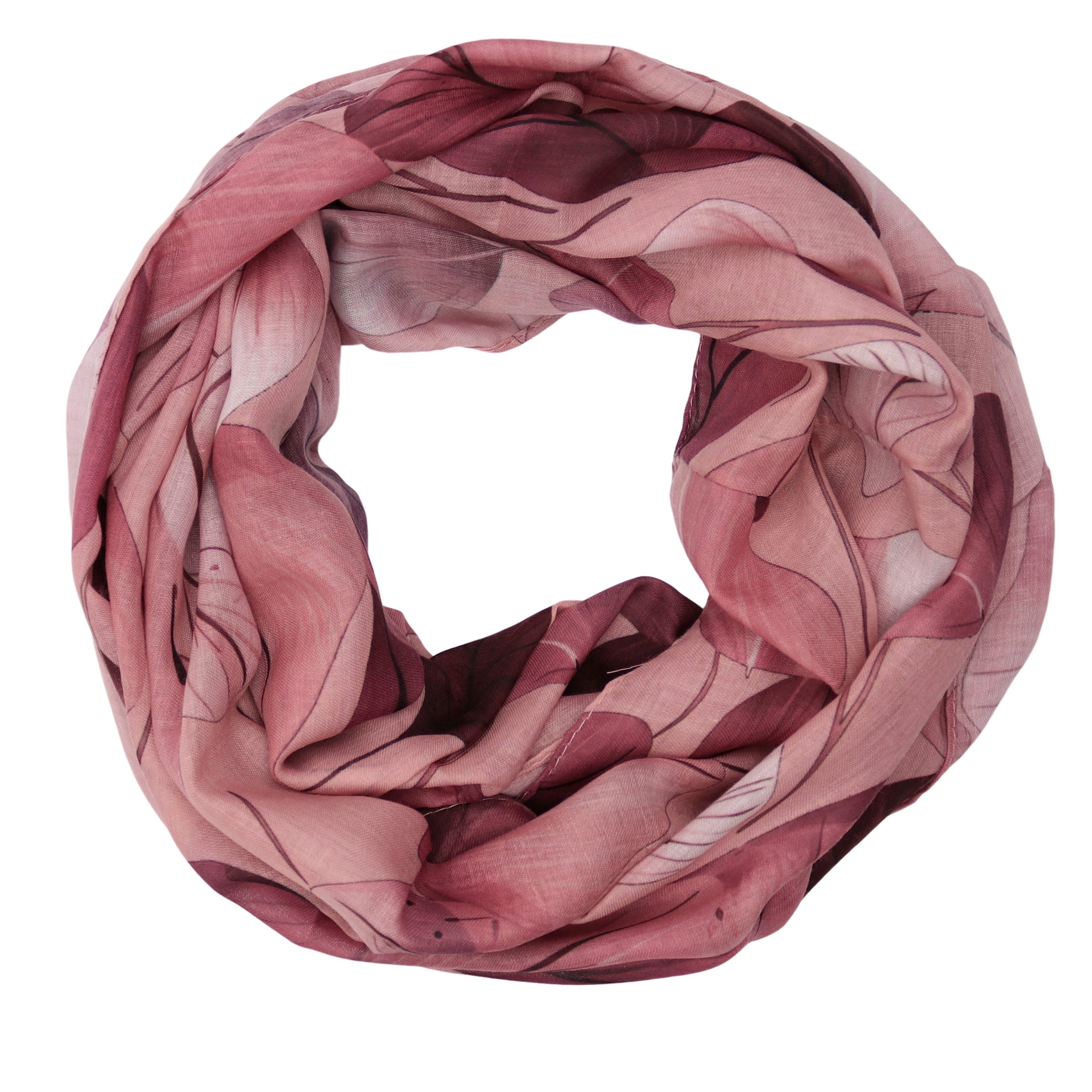 MIRROSI Loop Damen Schal Weich aus 100% Viskose Groß, Schlauchschal, (ca.60x80cm; zweimal um den Hals wickelbar), Damen Halstuch Stola ideal für Frühling,Sommer, Herbst oder Winter