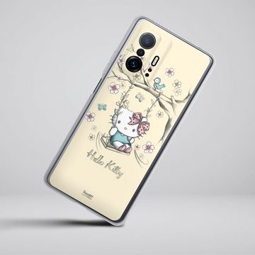 DeinDesign Handyhülle Hello Kitty Fanartikel Offizielles Lizenzprodukt Hello Kitty Natur, Xiaomi 11T 5G Silikon Hülle Bumper Case Handy Schutzhülle