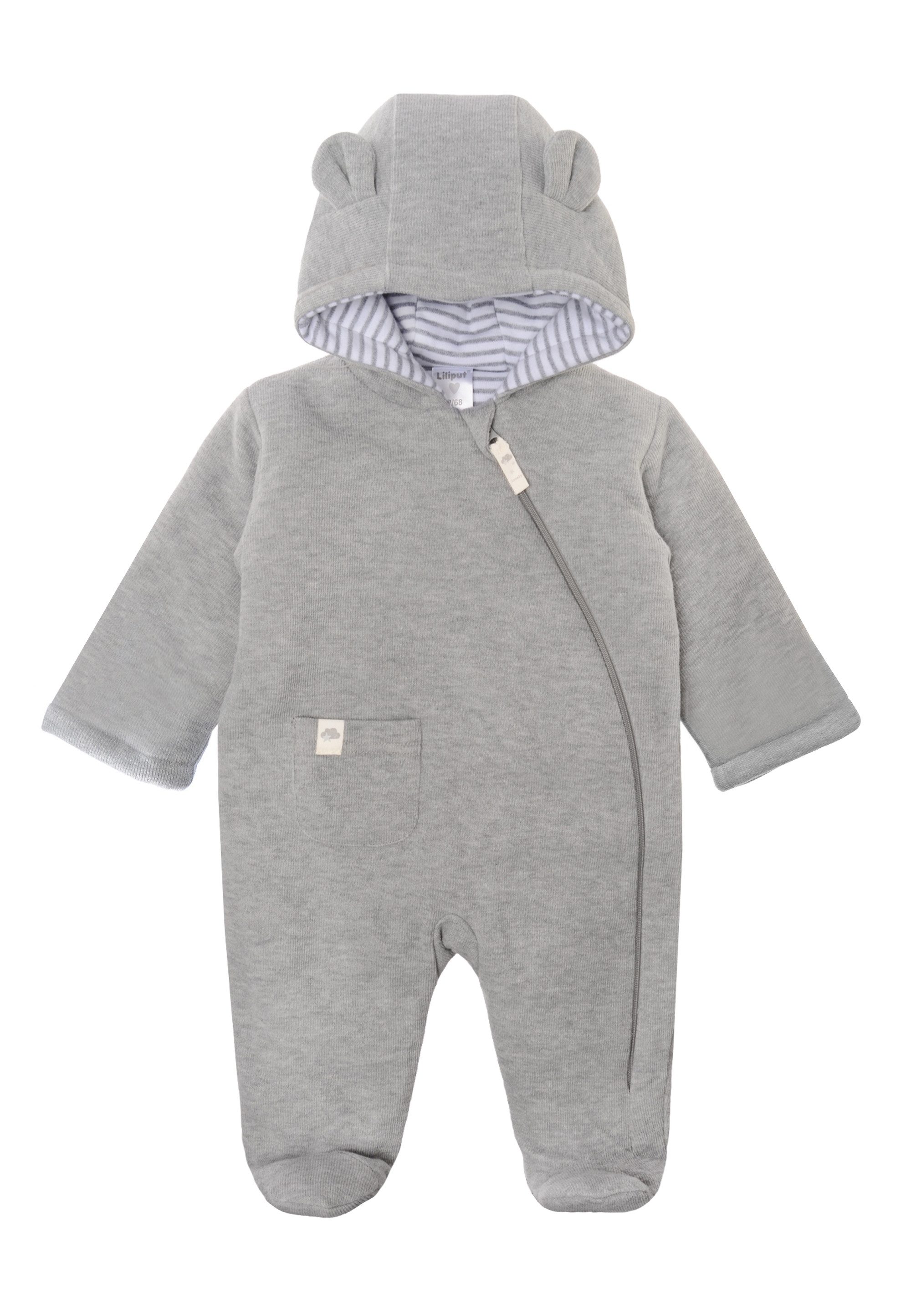 Liliput Overall grau mit niedlicher Kapuze
