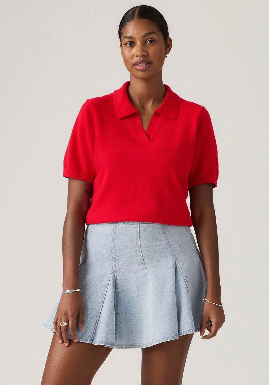 Levi's® Kurzarmpullover SUPER SOFT POLO SWEATER