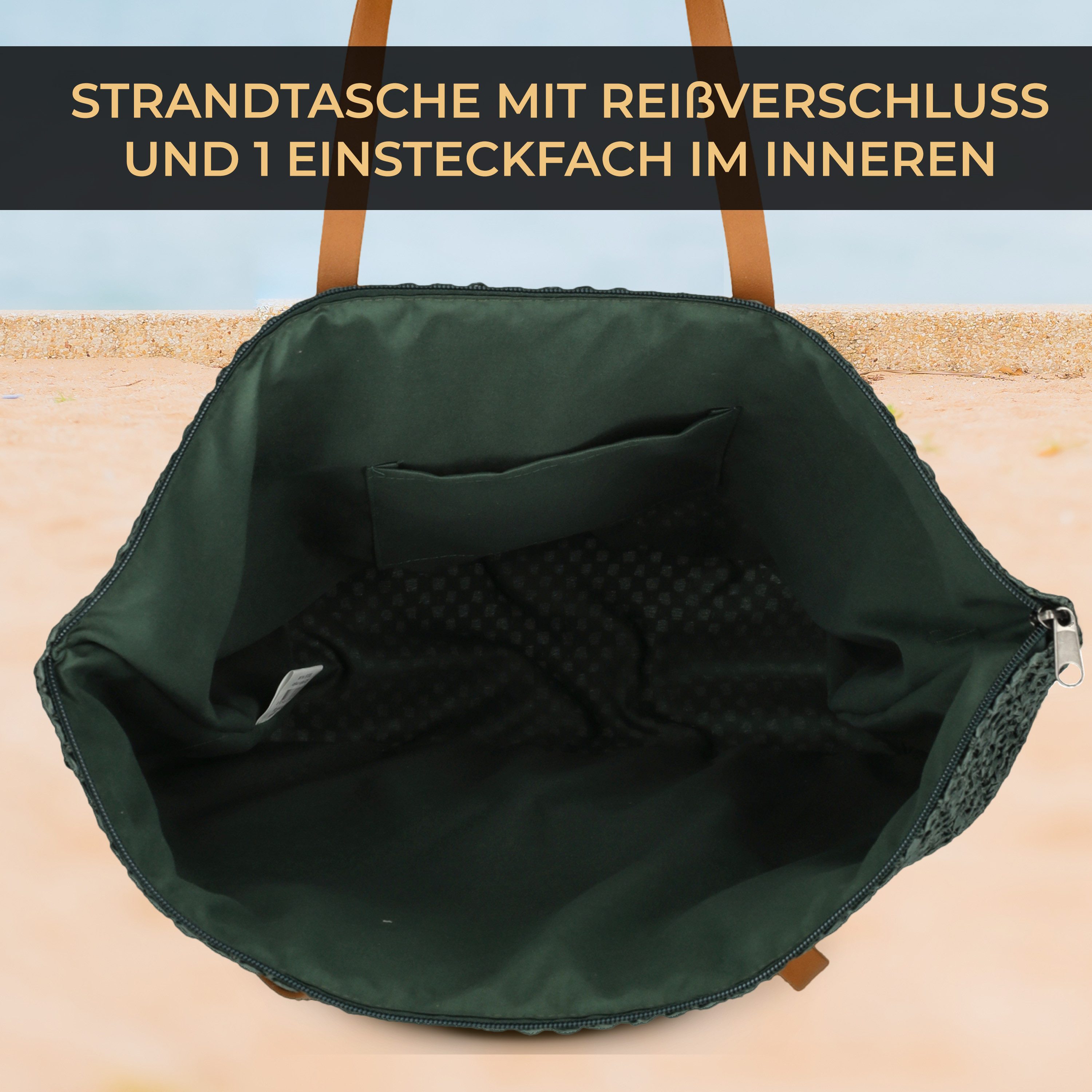 Enrico Benetti Strandtasche Badetasche mit Reißverschluss günstig online kaufen