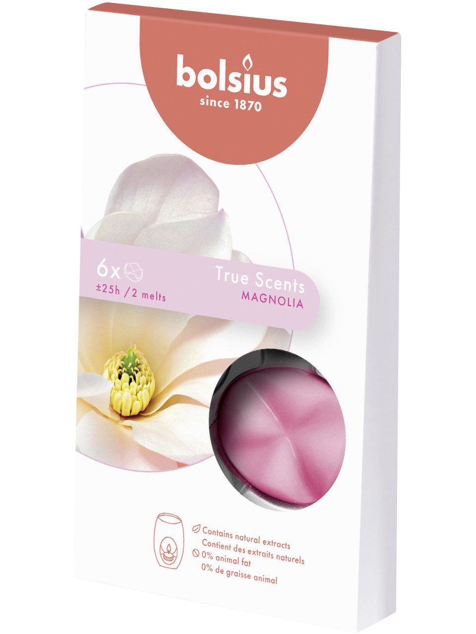 Bolsius Duftkerze Bolsius Aromatic Wax Melts Magnolie, 6er Pack günstig online kaufen