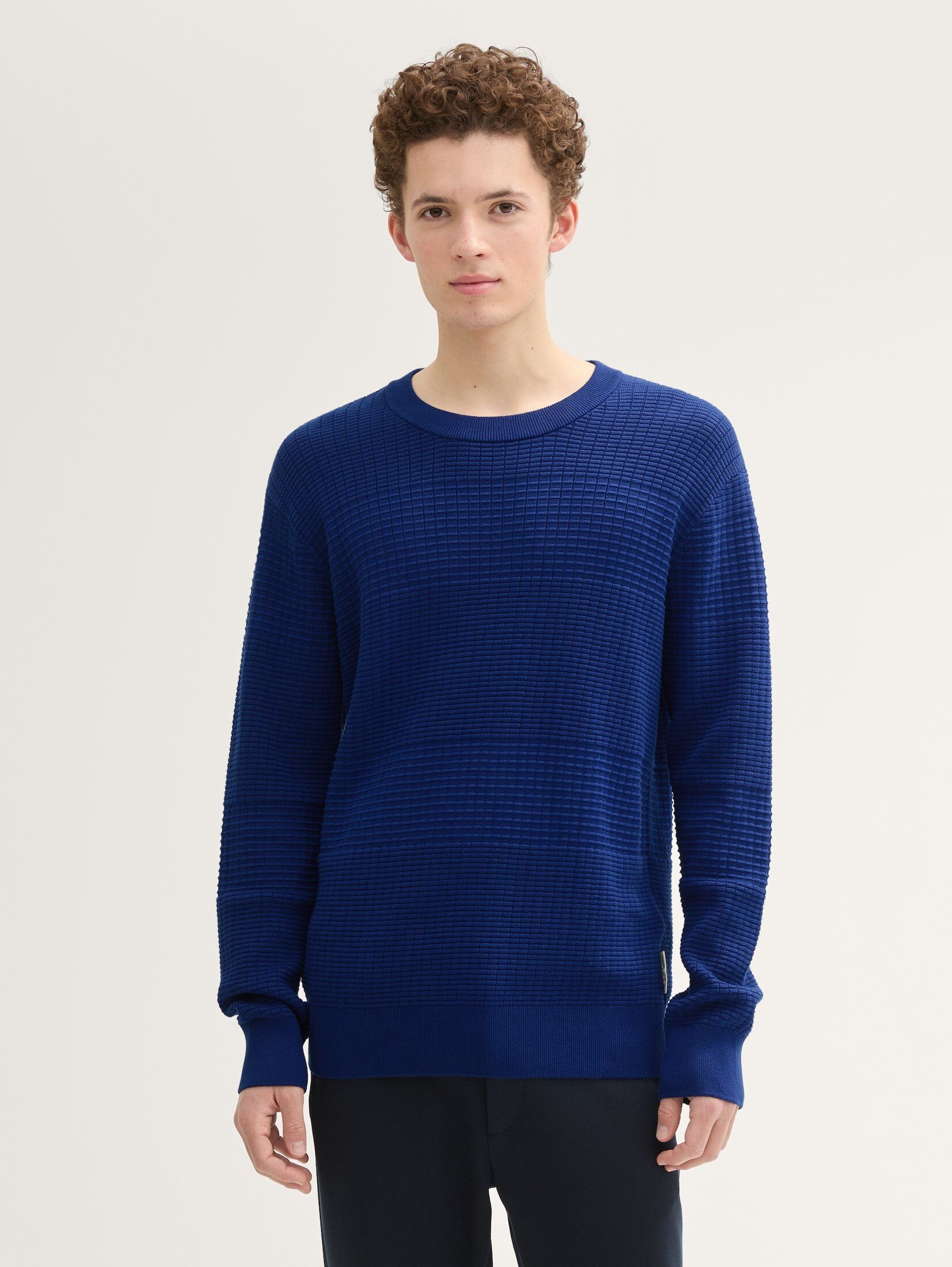 Strickpullover Strukturierter Strickpullover