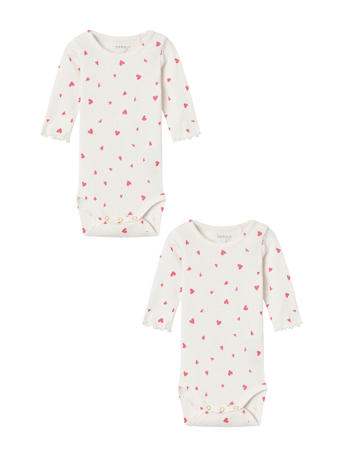 Name It Body 2er-Set Druckknopf Rundhals Langarm (2-tlg) NBFTULLY LS XSL BODY