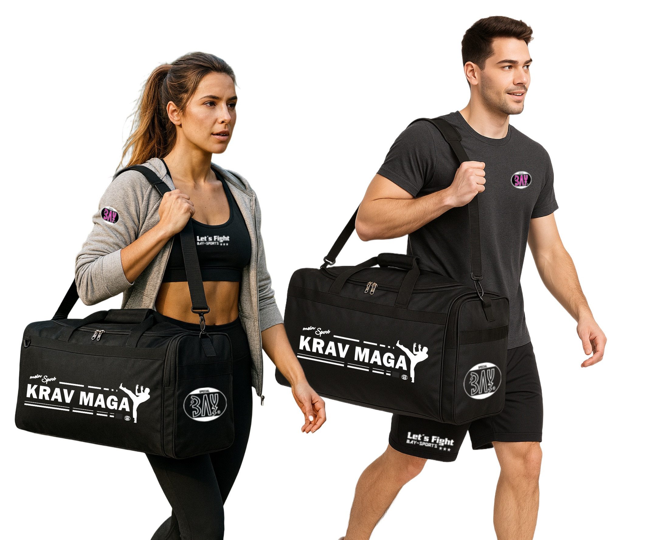 BAY-Sports Sporttasche Trainingstasche mein Sport Krav Maga Self Defense Sport Training SV, 70 cm XL