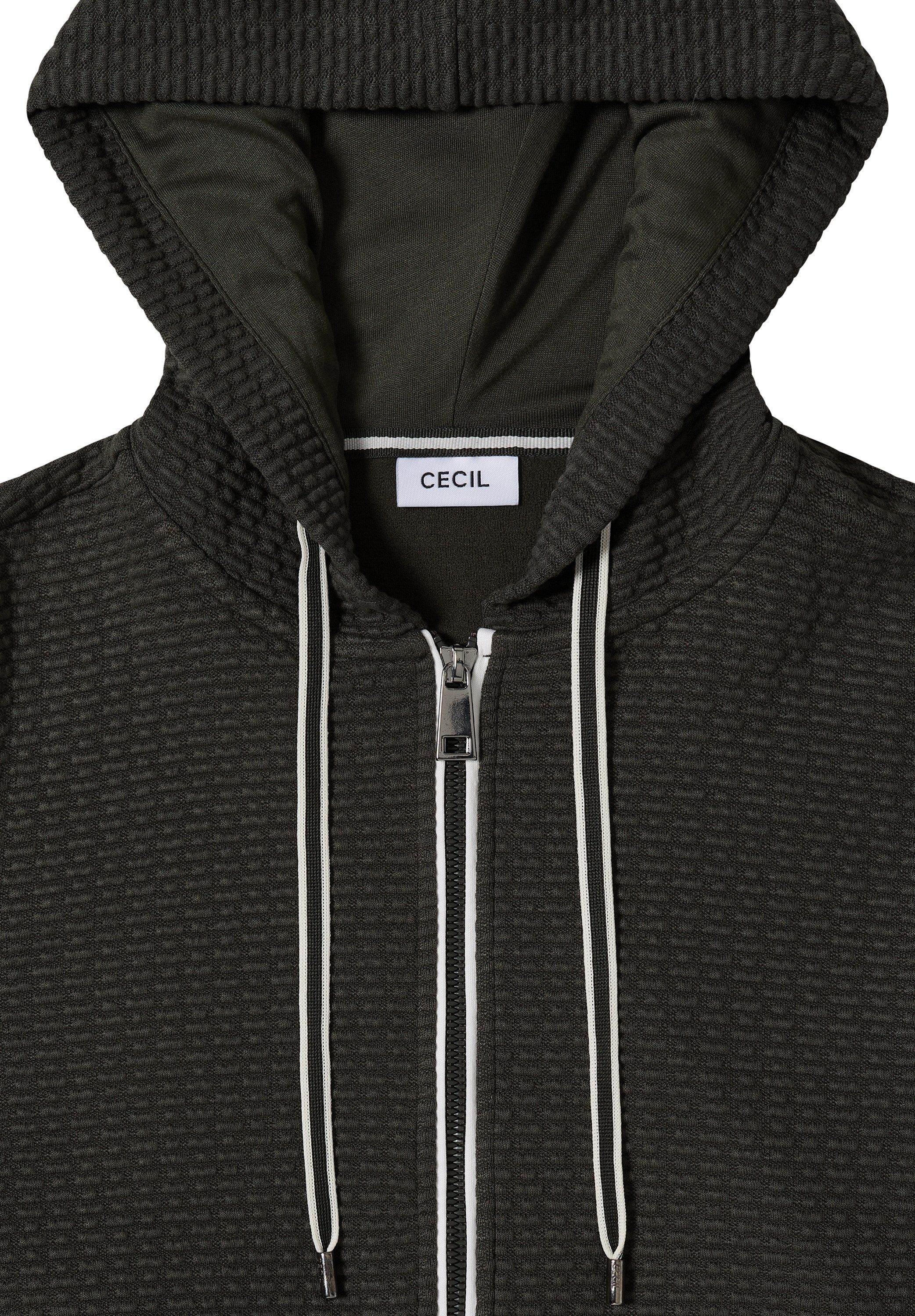 CECIL Sweatjacke mit Struktur-Muster
