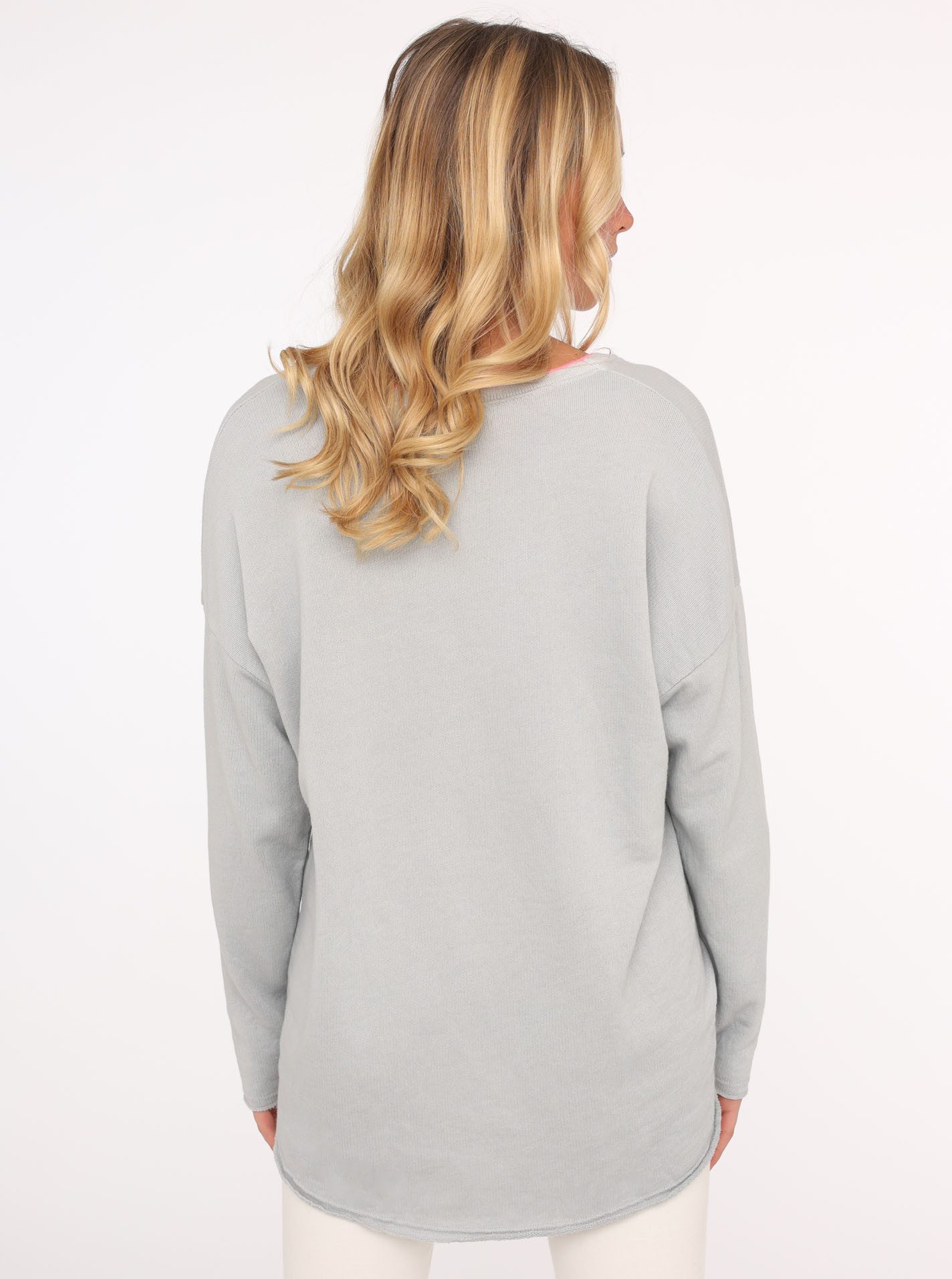 Zwillingsherz Sweatshirt Positive Mind mit Kontrastnaht günstig online kaufen